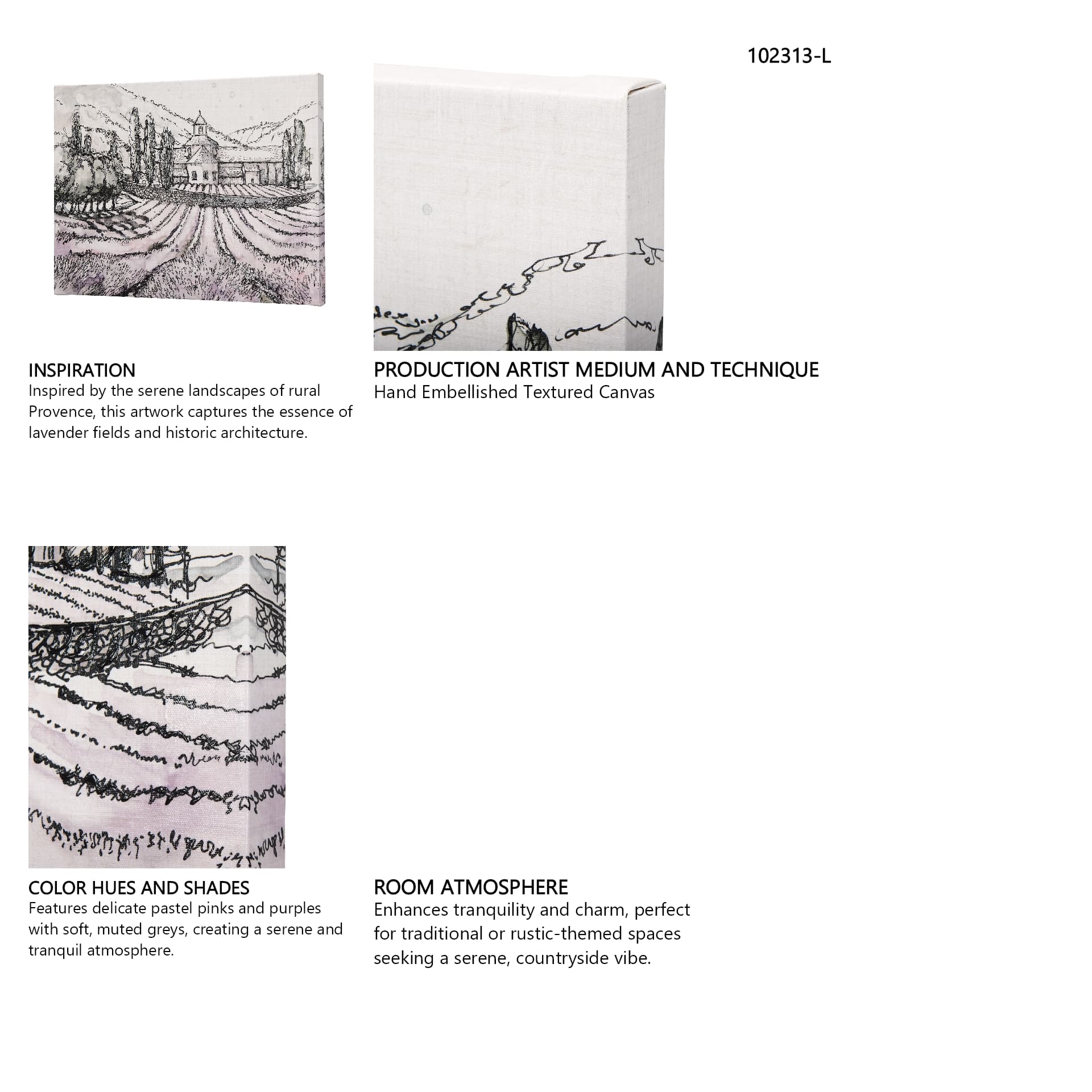 Travel memories II by Mercana Studio a Hand Embellished Textured Canvas — in a styled room