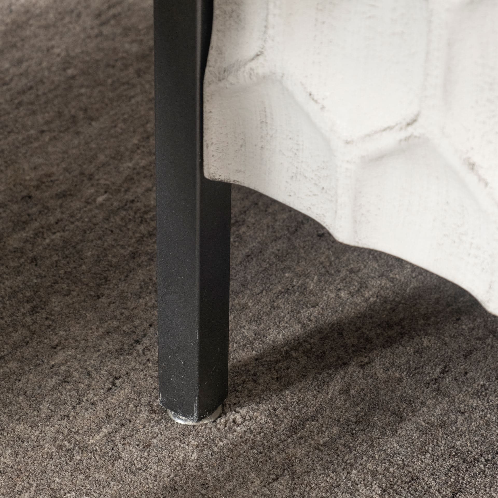Savannah White Fir Veneer & Gray Metal 3-Door Accent Cabinet — product photograph