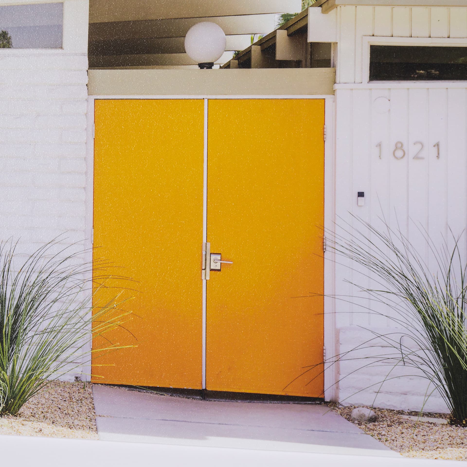 Palm Springs Villa by Irene Suchocki Hand Embellished Framed Photo Art Print Matted under Glass — product photograph