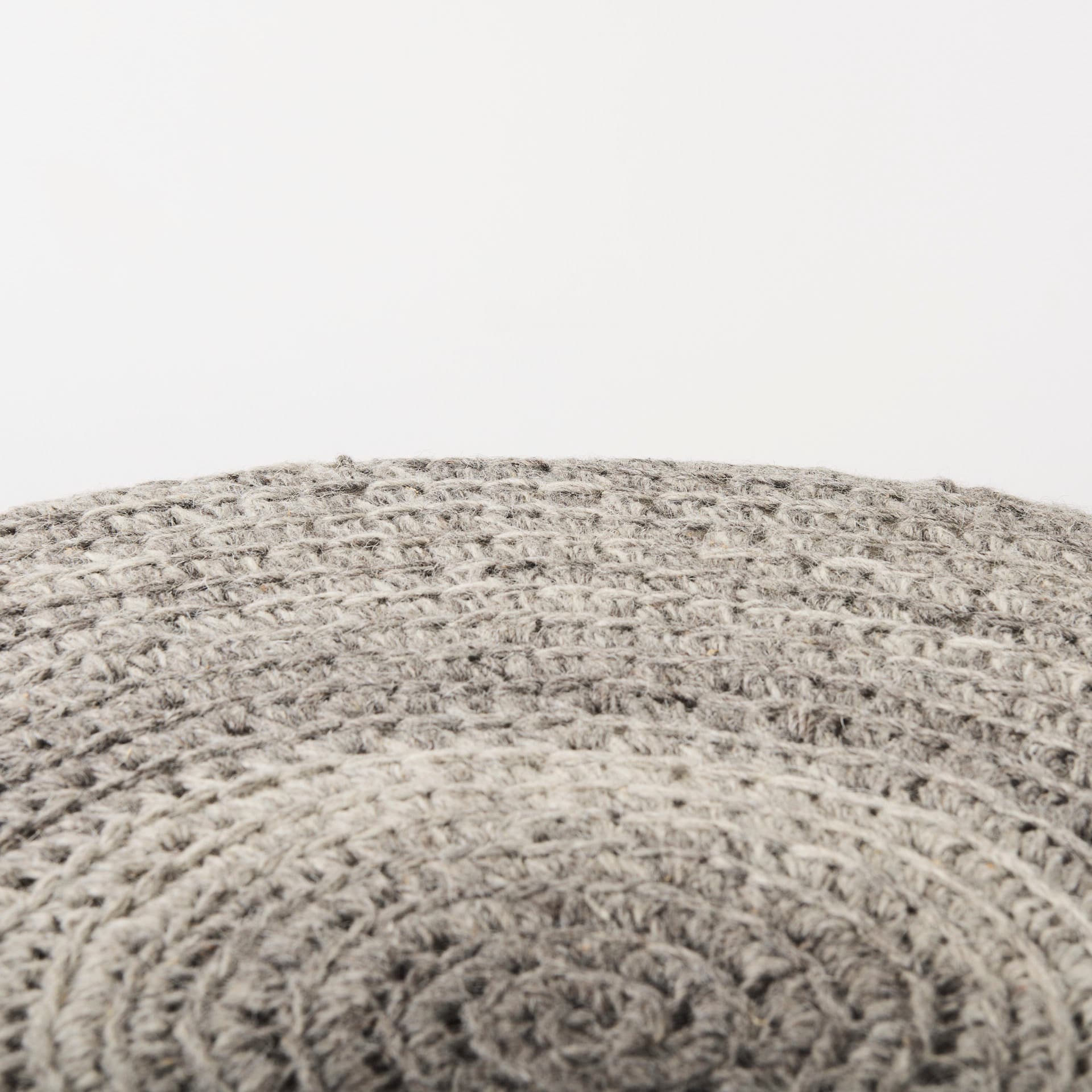 Bina 30.0L x 30.0W x 15.0H Dark Gray 4 Legged Wool Stool — product photograph