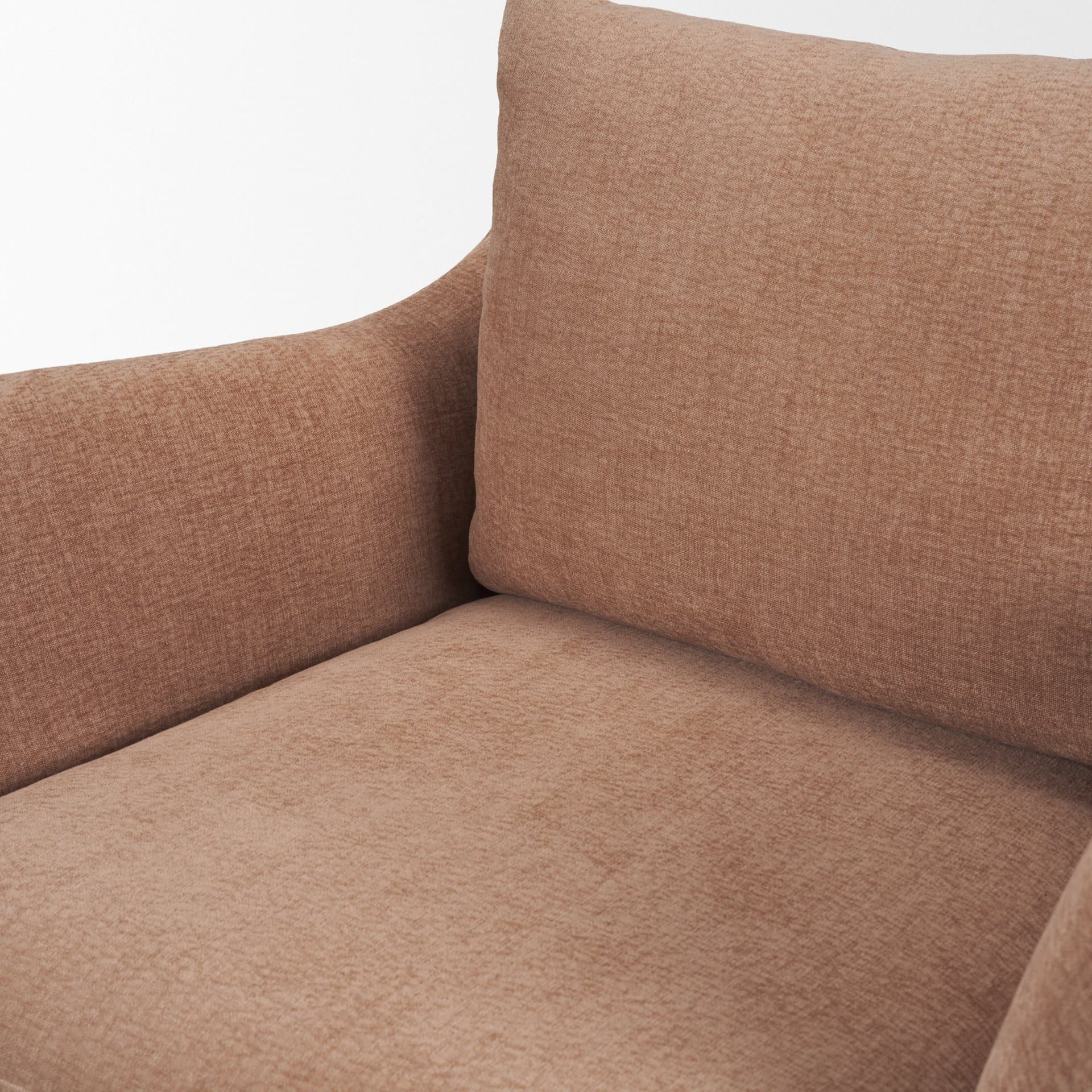Ellington Slipcovered Slope Arm Swivel Accent Chair | Sienna Fabric-Fixed Chair — product photograph