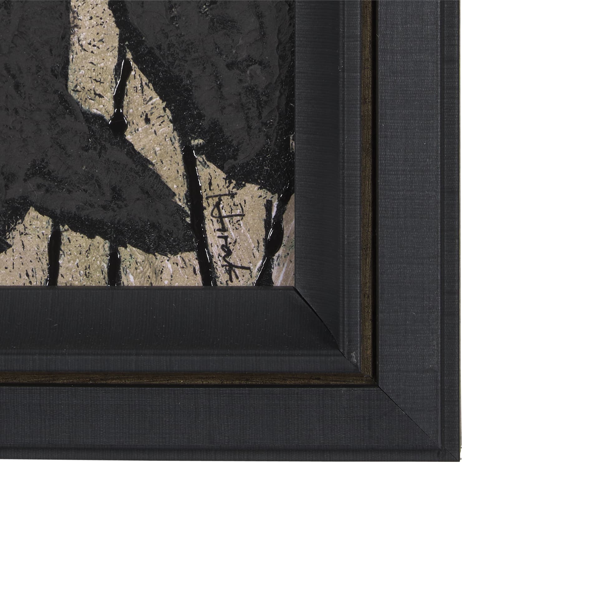Etched Silouette I by Mercana Studio a Hand Embellished Textured Framed Art Print — product photograph