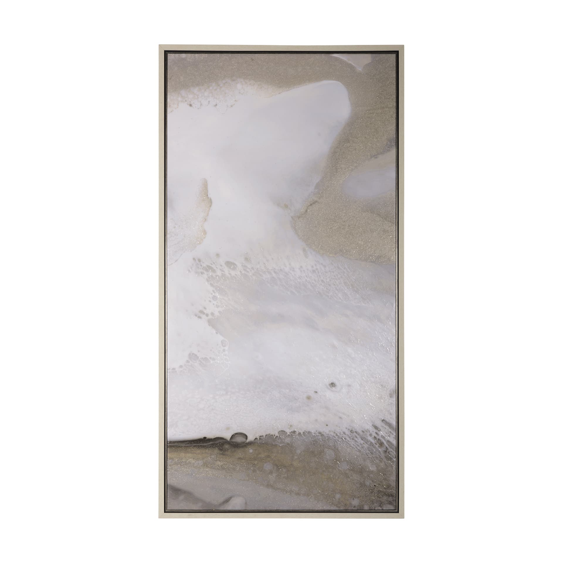 Sandy Waves III by Mercana Studio a Hand Embellished Textured Framed Canvas — product photograph