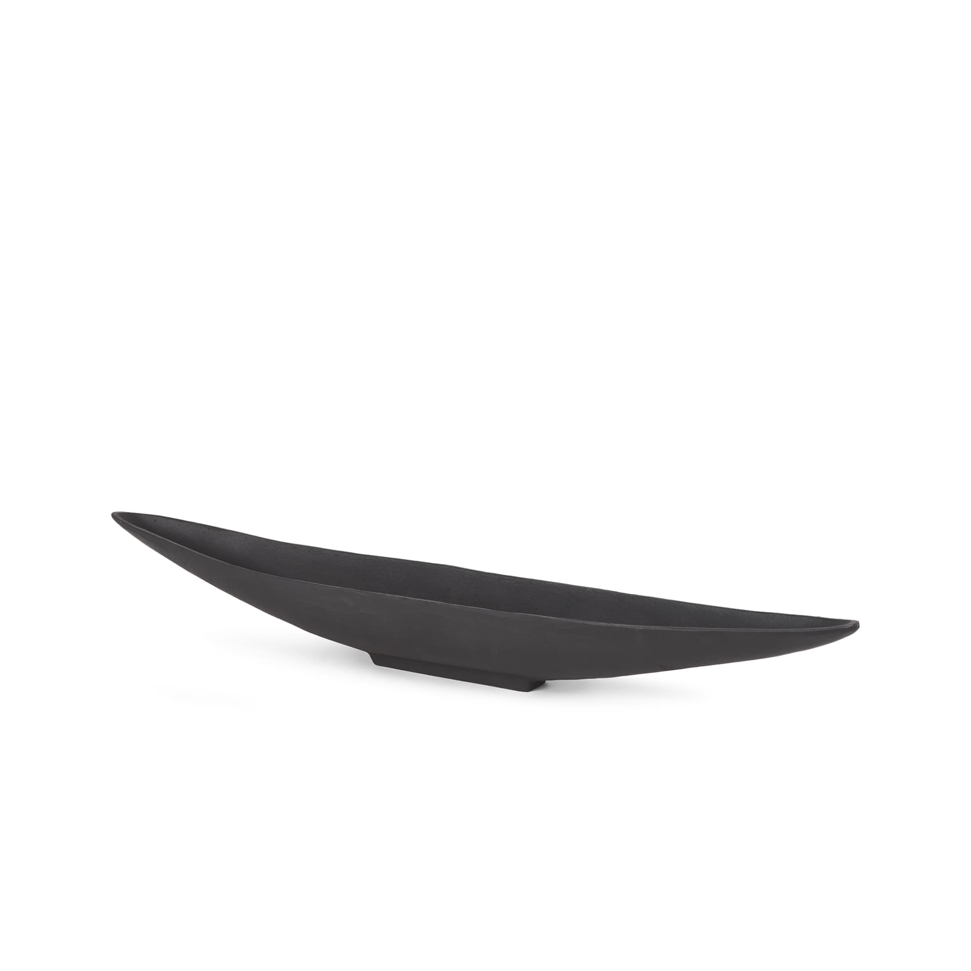 Piero Small Matte Black Metal Decorative Bowl — product photograph