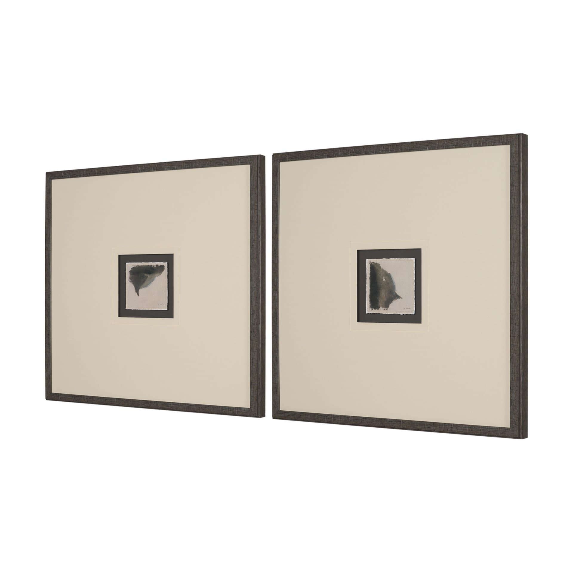 Autonomous (Set of 2) by Ira Havuka a Hand Embellished Framed Art Print Matted under Glass — product photograph