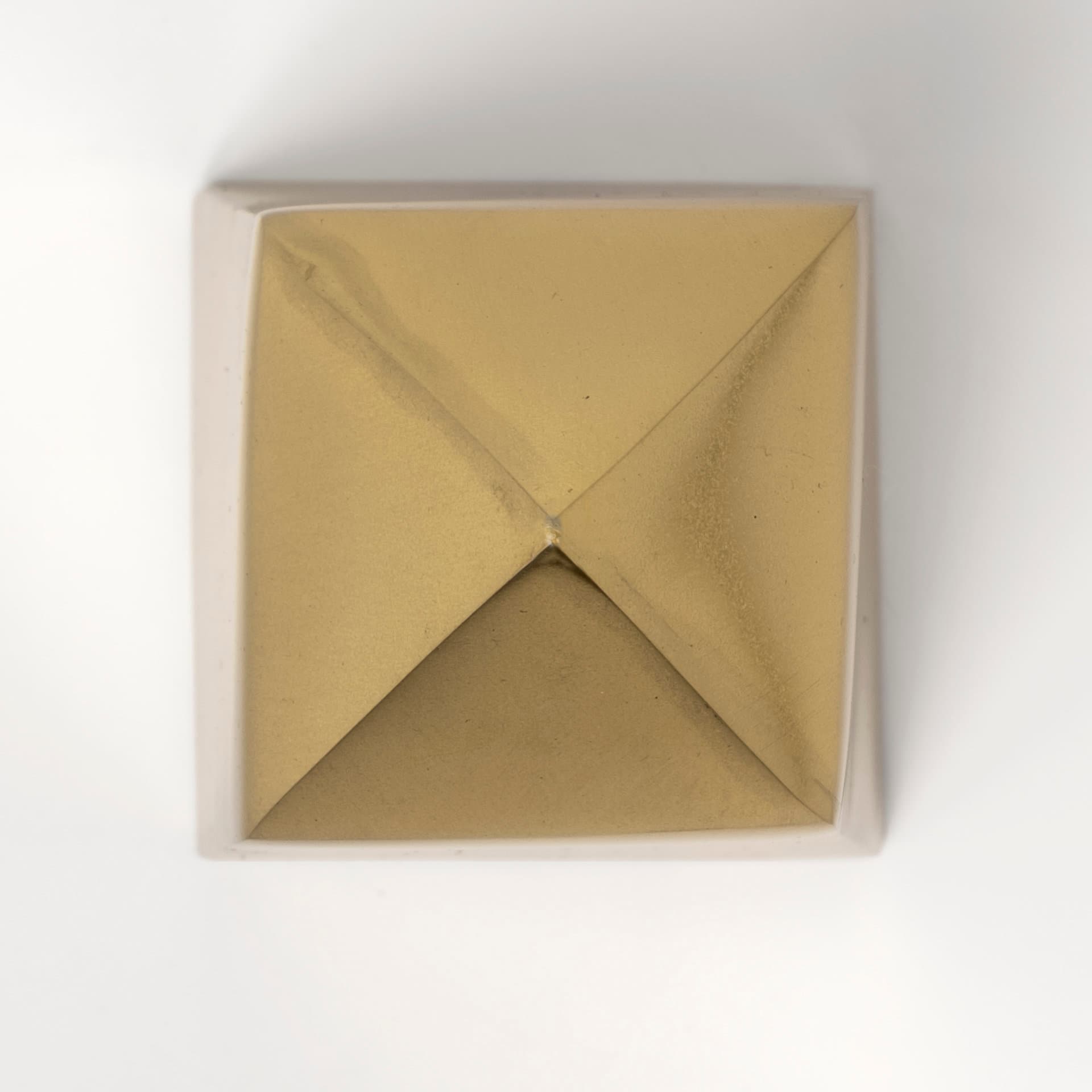 Giza (Set of 2) 4L x 4W Gold Elongated Pyramids — product photograph