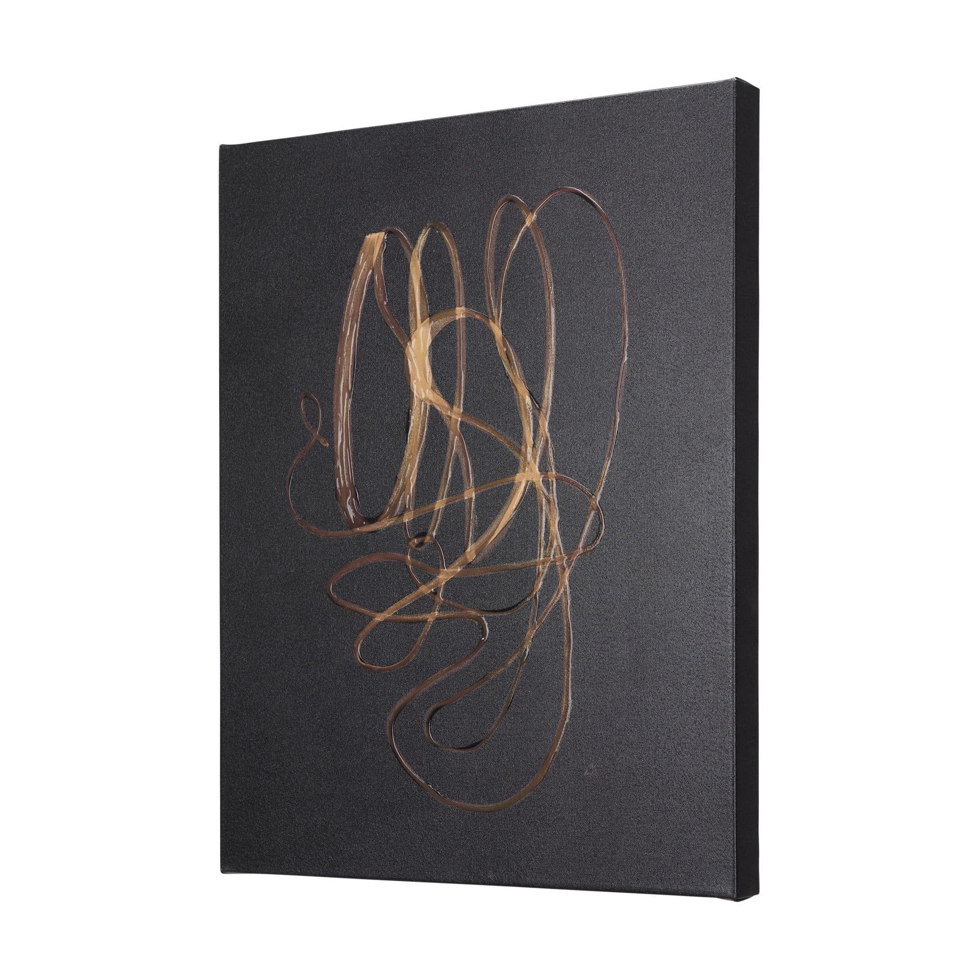 Lines V by Mercana Studio a Hand Embellished Textured Canvas — product photograph