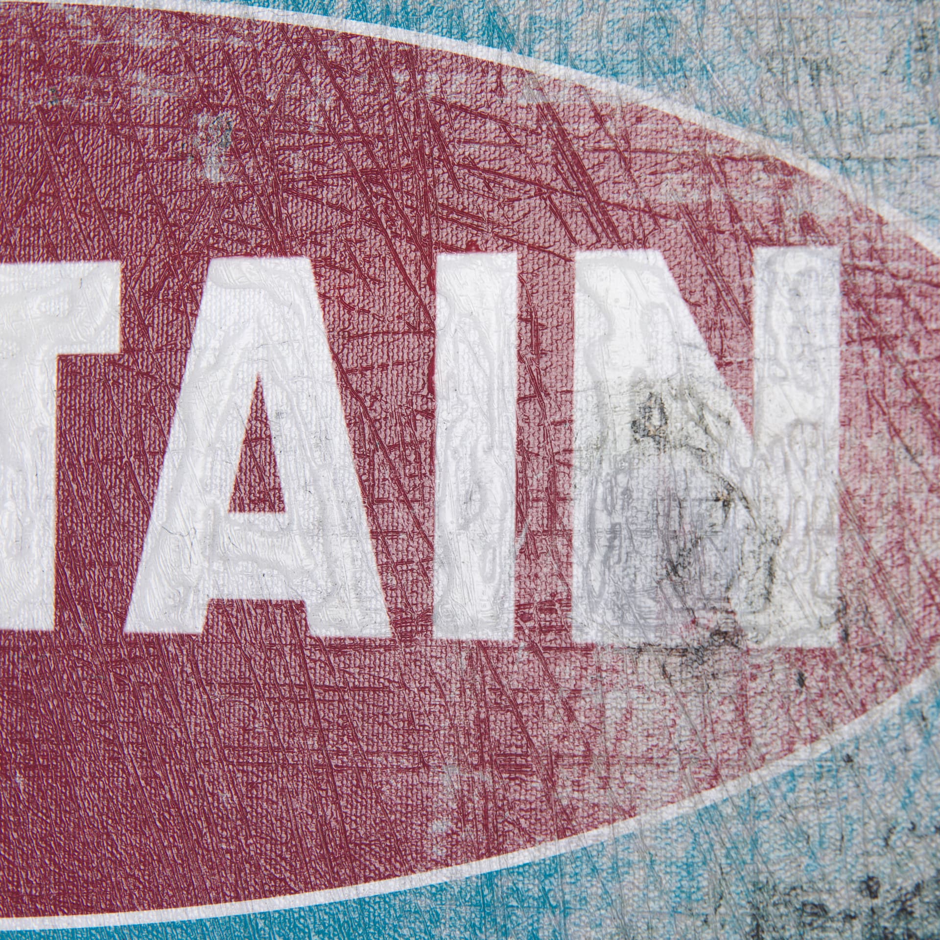 Work Like a Captain by Mercana Studio a Hand Embellished Textured Canvas — product photograph