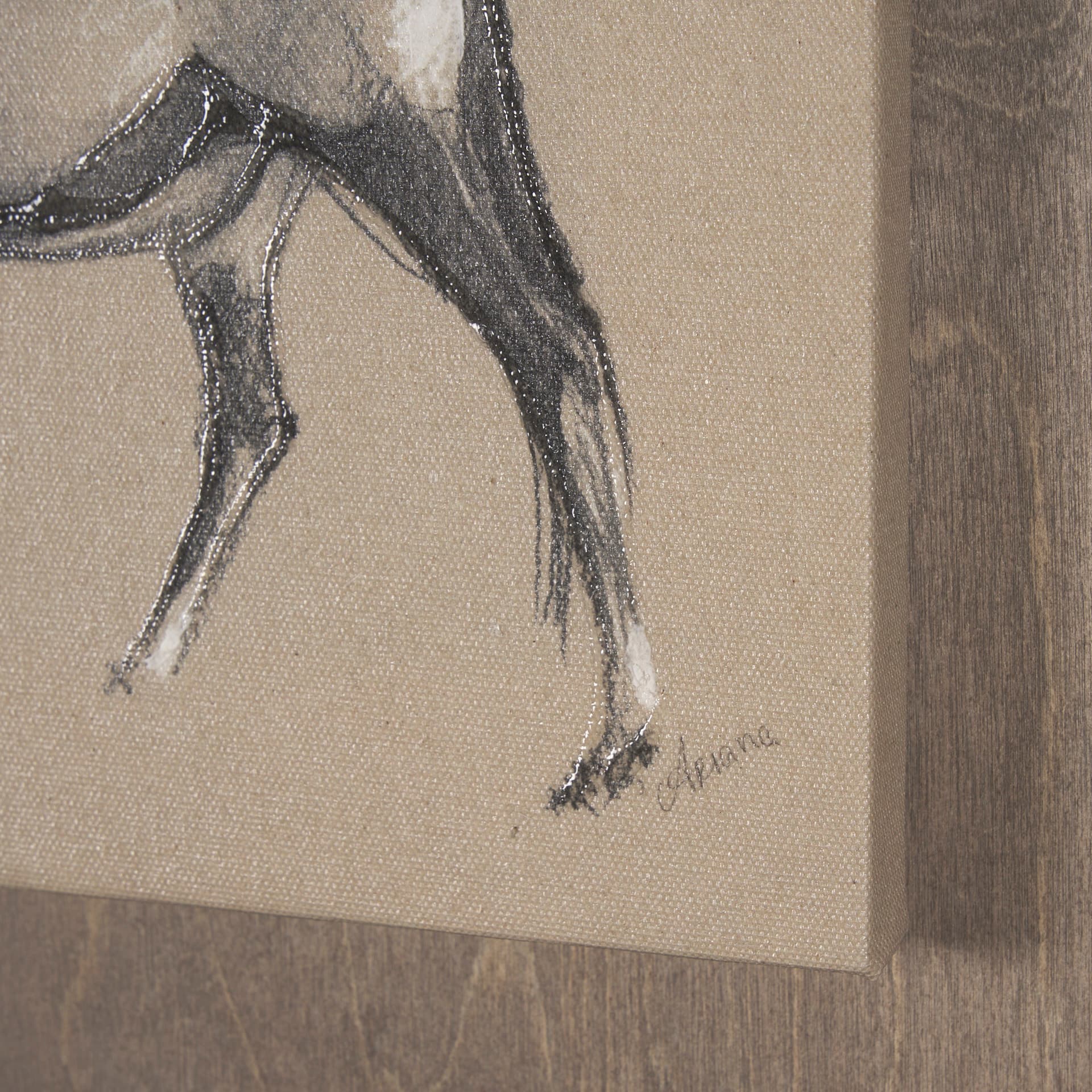African Animal Study II by Mercana Studio a Hand Embellished Framed Art Print — product photograph