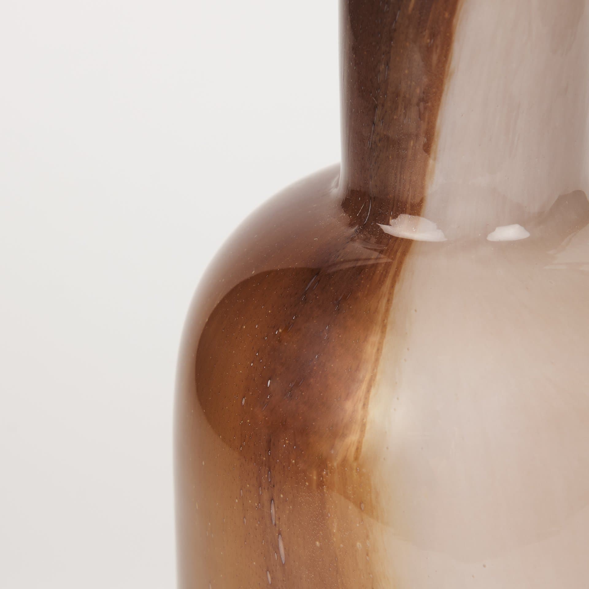 Marans Tall Amber Multi-Color Glass Vase — product photograph