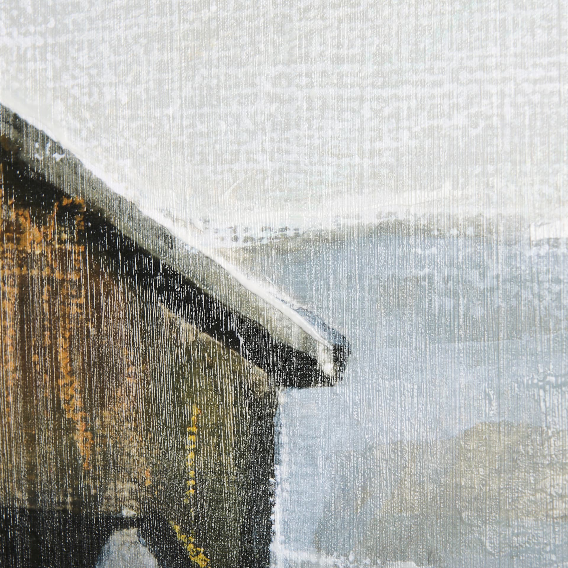 Old Barn III by Mercana Studio a Hand Embellished Textured Canvas — product photograph