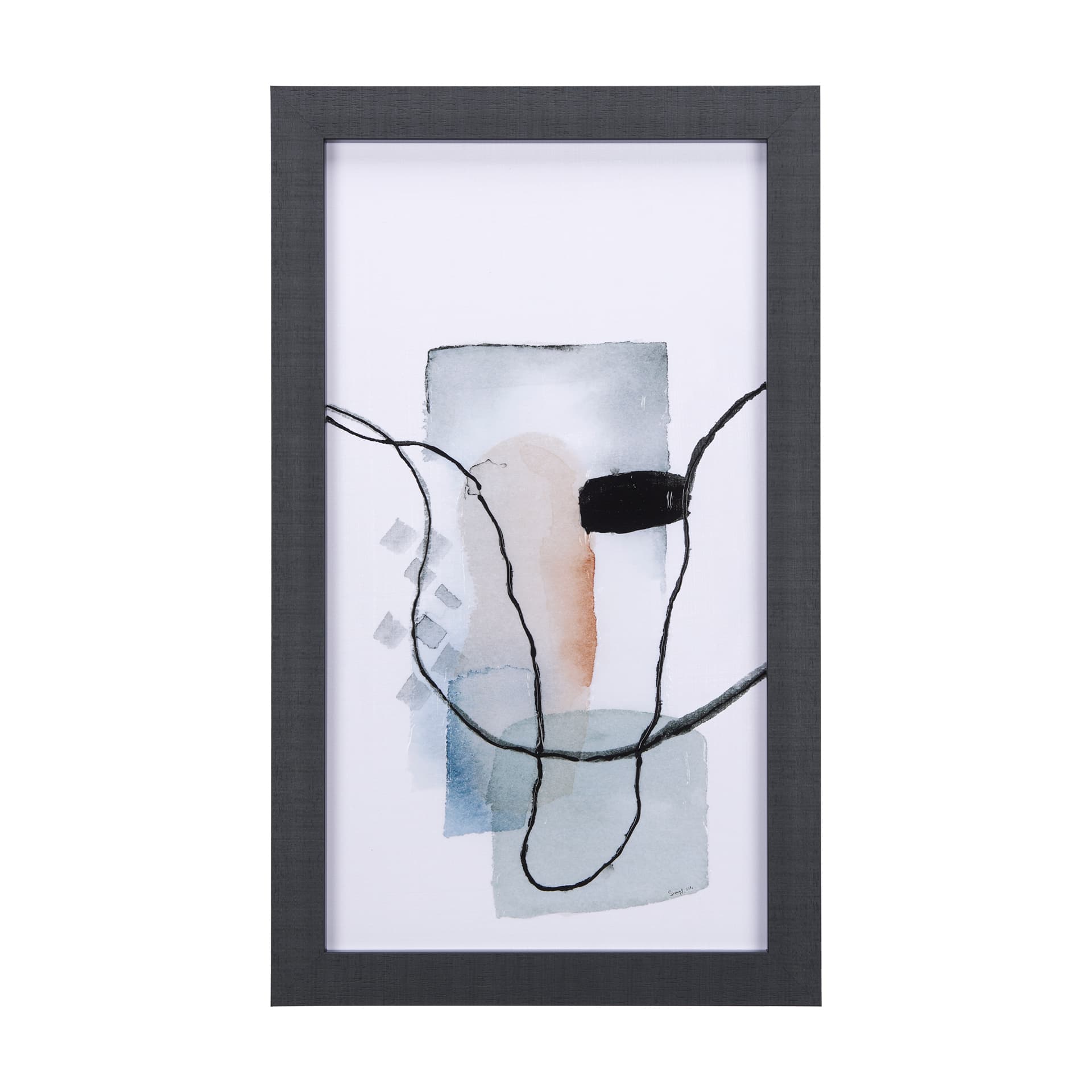 A Cloudy Afternoon III by Mercana Studio a Hand Embellished Textured Framed Art Print — product photograph