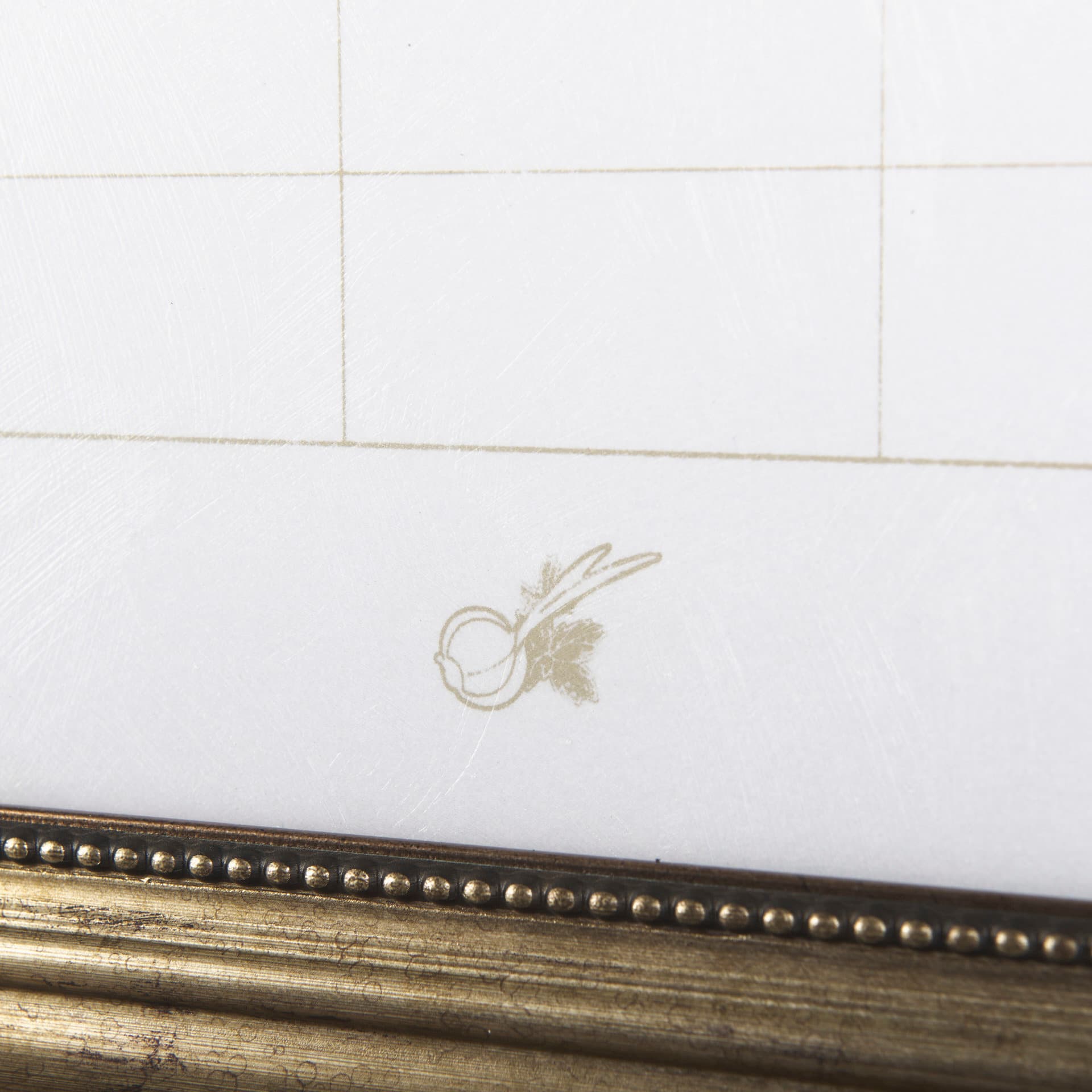 MENU I by Mercana Studio a Hand Embellished Textured Framed Art Print Matted under Glass — product photograph