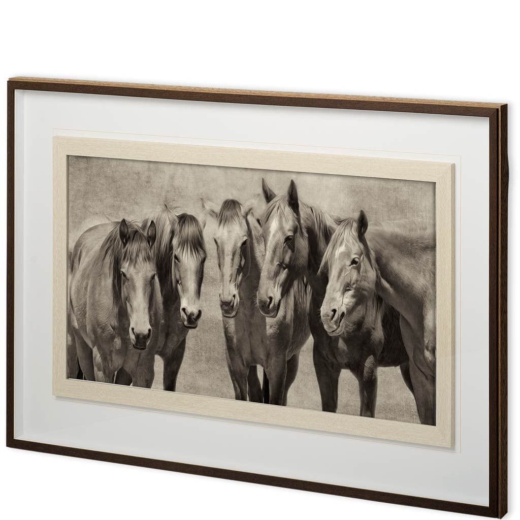 Custom Meeting of the Minds by PH Burchett Hand Embellished Framed Photo Art Print Matted under Glas — product photograph