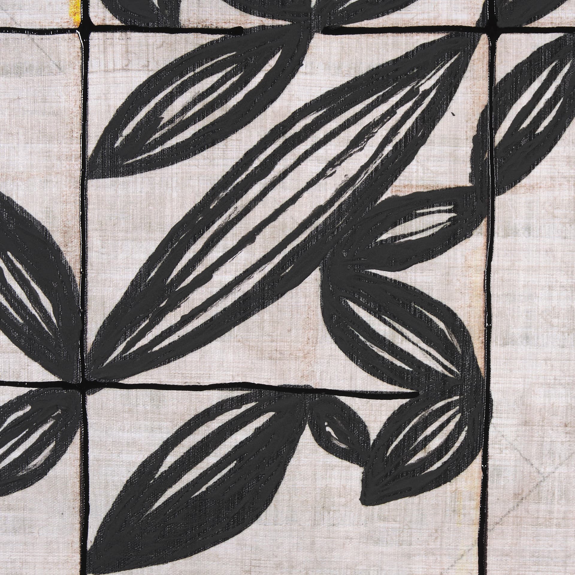 Papyrus Foliage I by Mercana Studio a Hand Embellished Textured Framed Art Print — product photograph
