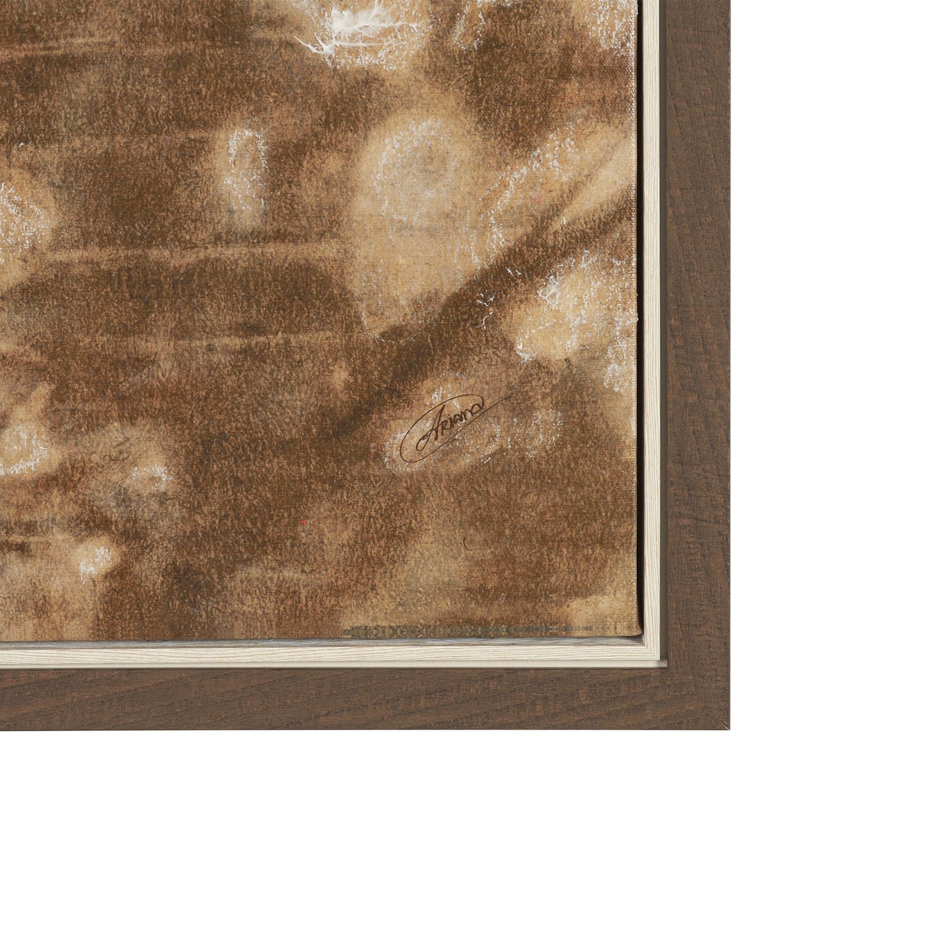 Wall of Shadows I by Mercana Studio Hand-Embellished Textured Framed Canvas Artwork — product photograph
