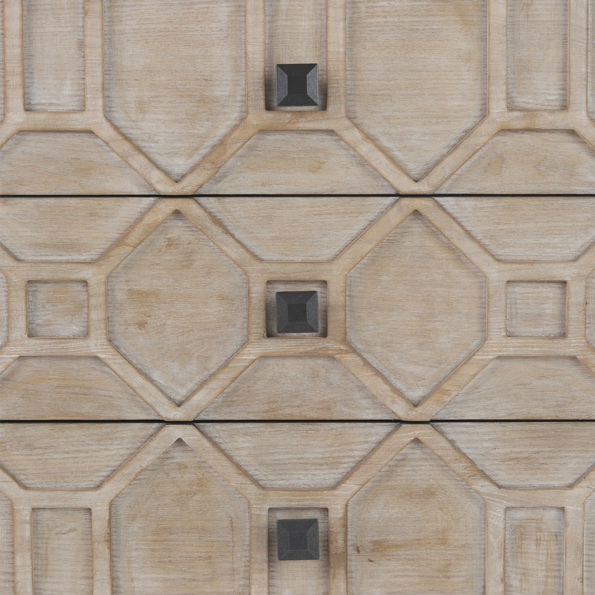 Genevieve II Light Brown Fir Veneer 9 Drawer Sideboard — product photograph