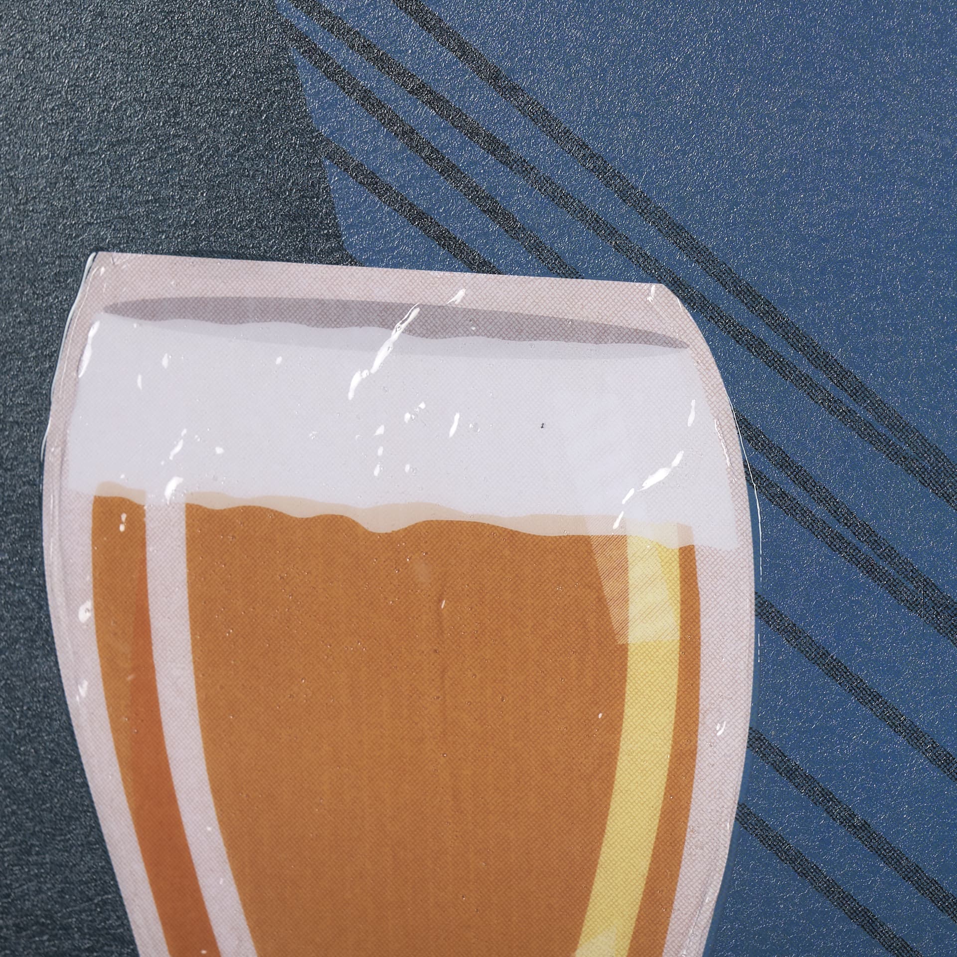 Beer Poster Wheat Ale by Mercana Studio a Hand Embellished Textured Framed Art Print — product photograph