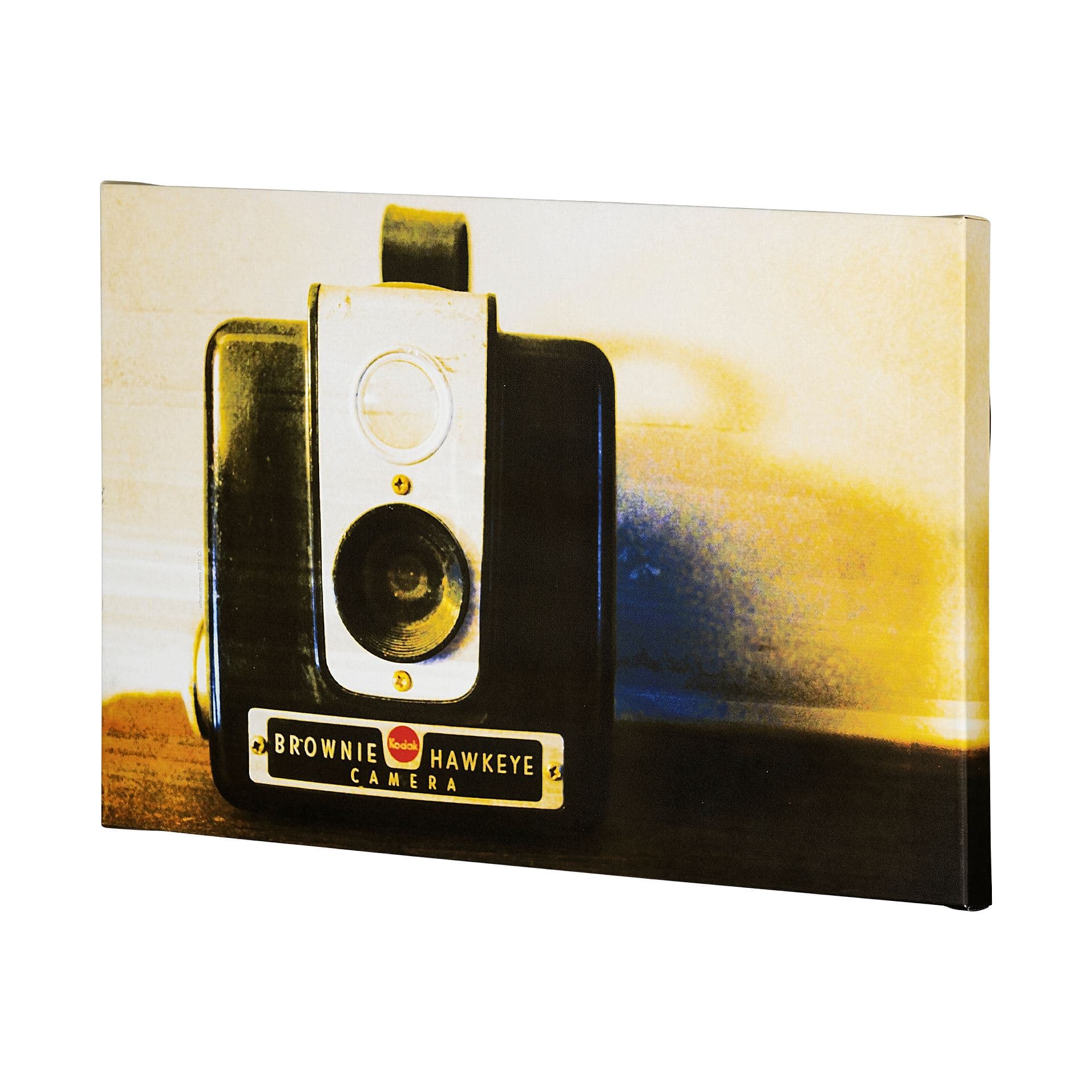 Hawkeye Vintage by Urban Octopus a Hand Embellished Textured Canvas — product photograph
