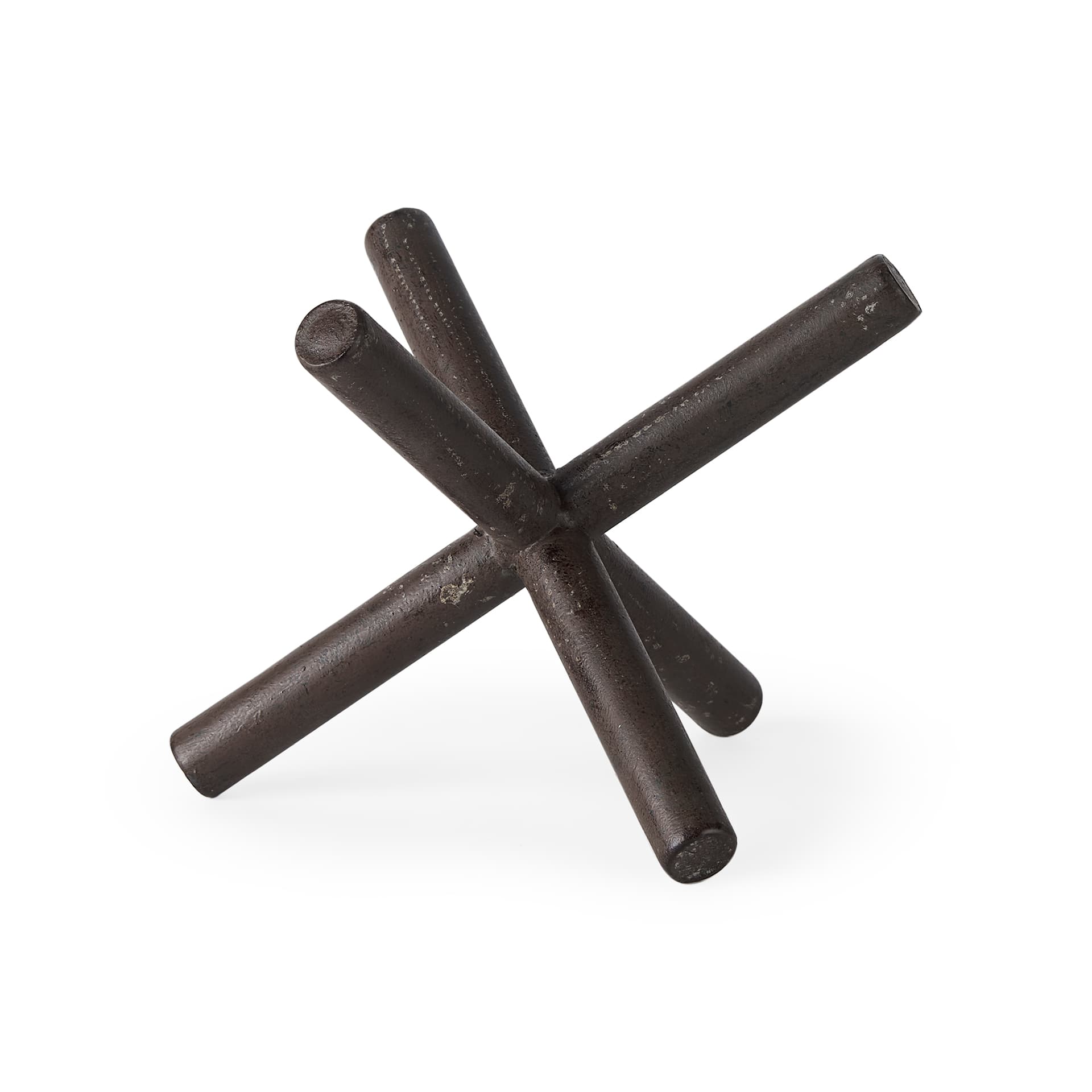 Astericks II (Medium) 8L x 7W Brown Metal Decor Object — product photograph