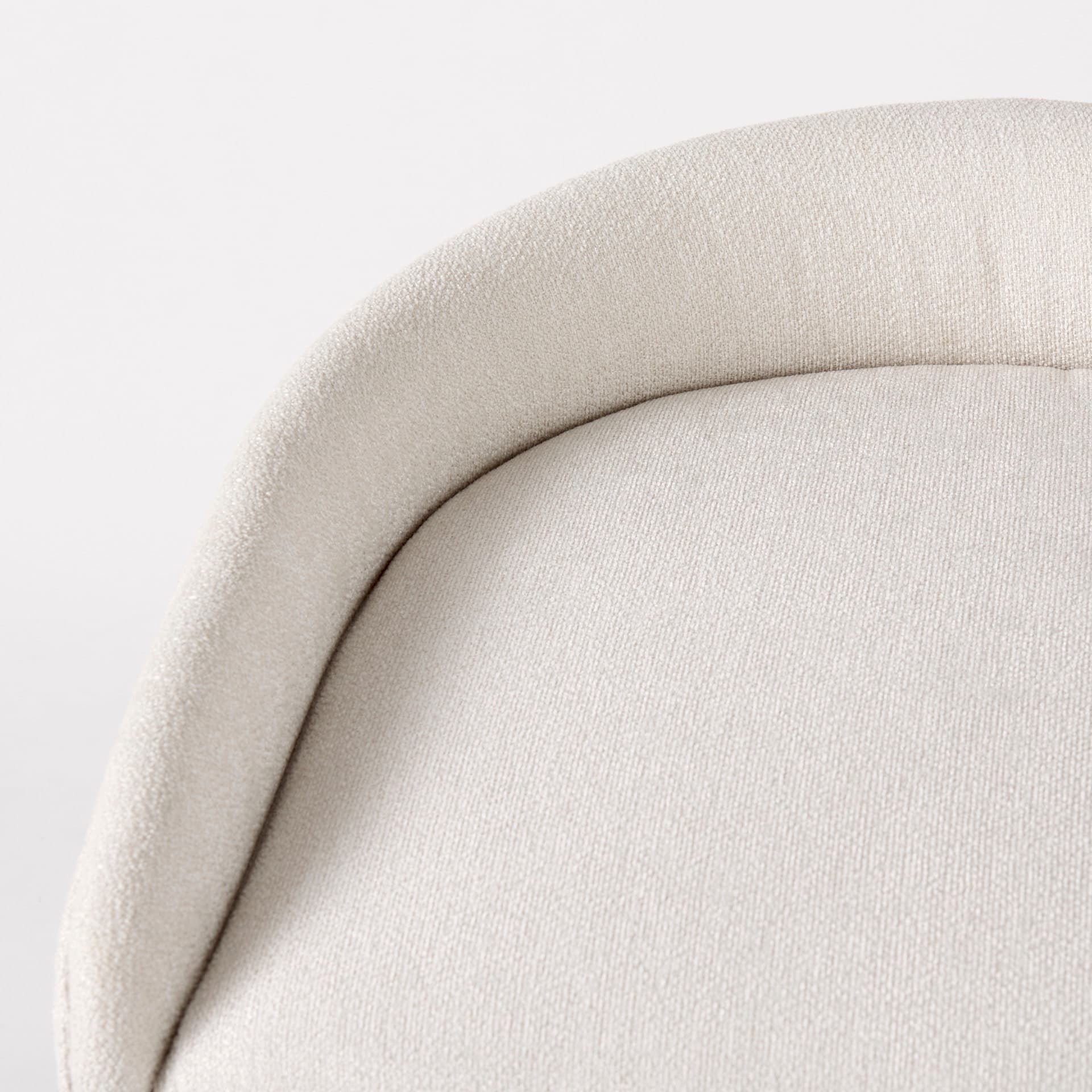 Hollyfield Low Back 28.75in Seat Bar Stool | Cream Fabric w/ Metal — product photograph