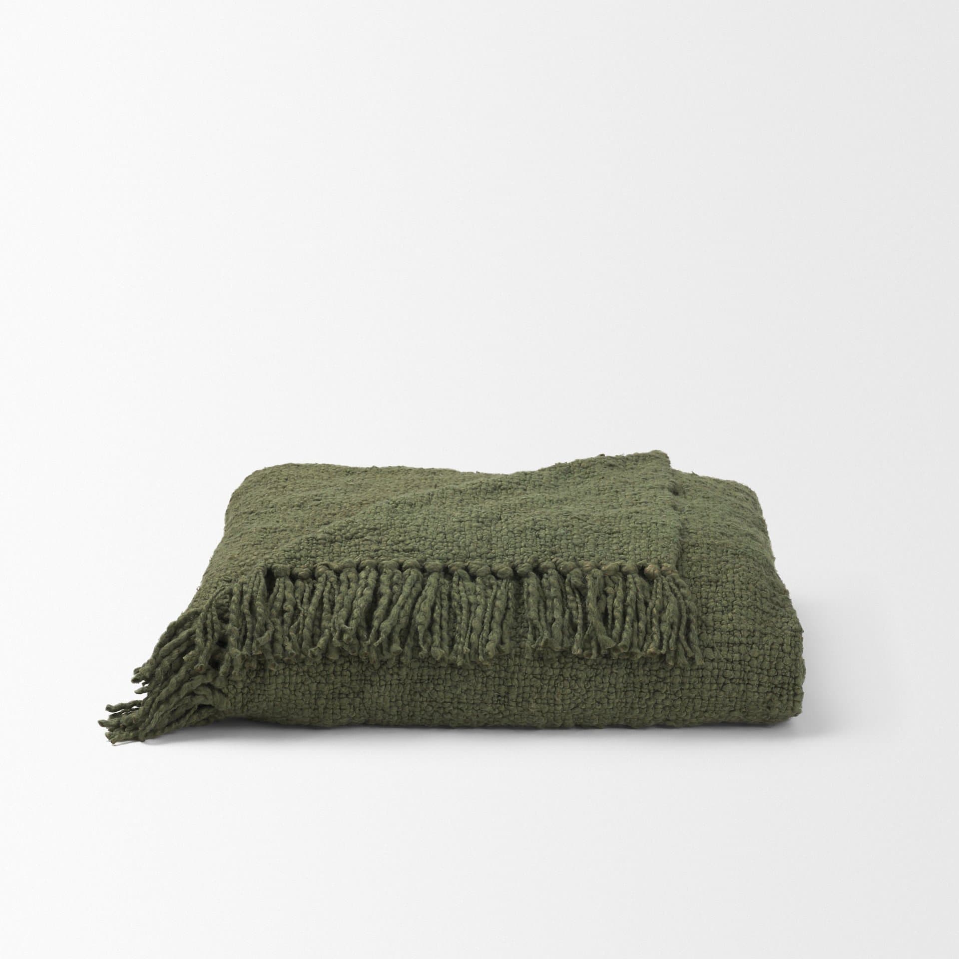 Kambal Evergreen Woven Cotton Throw Blanket — product photograph