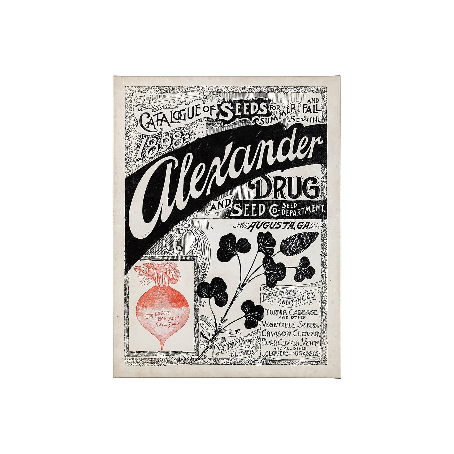 Antique Seed Packet XIV by Mercana Studio a Hand Embellished Textured Canvas — product photograph