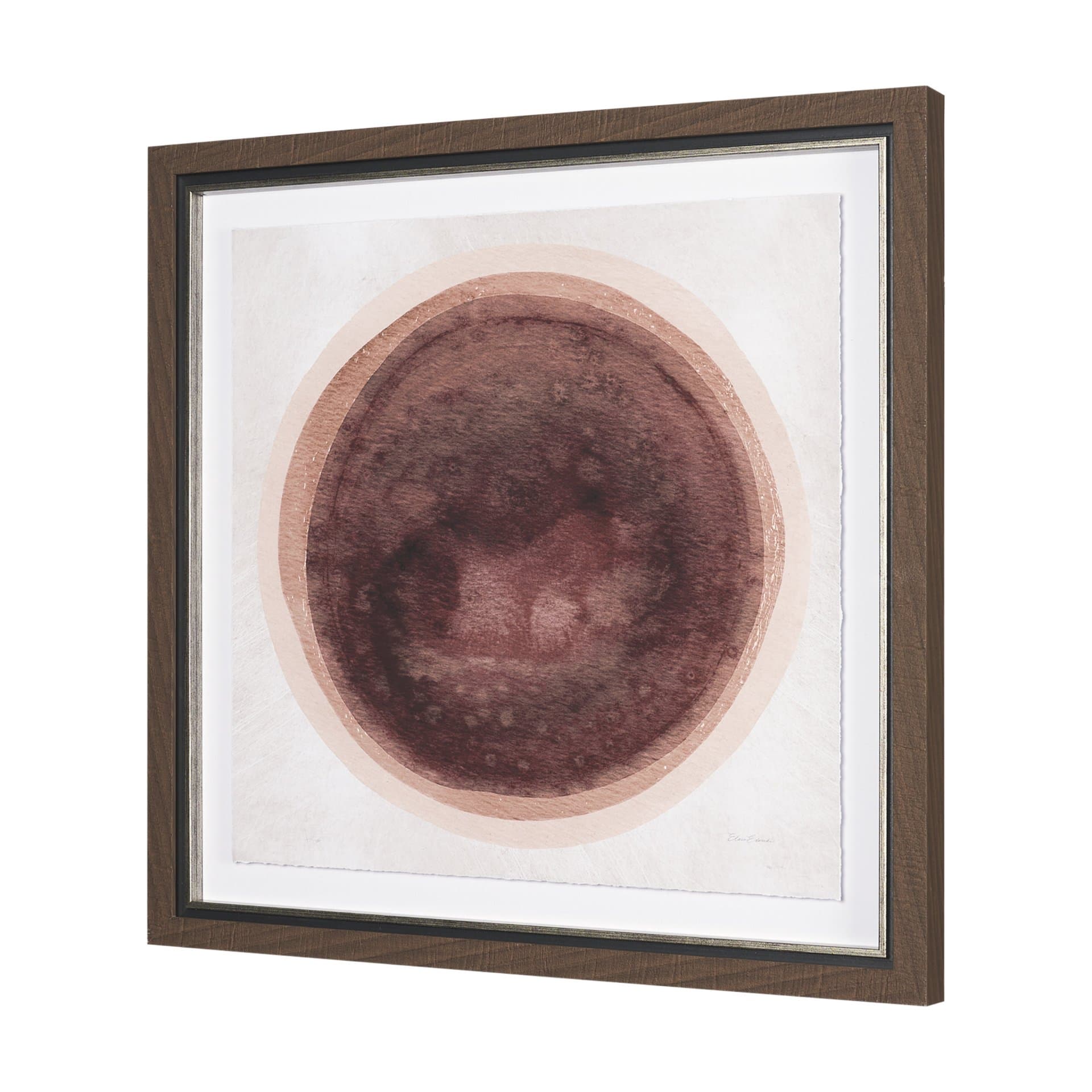Red Eclipse by Mercana Studio Hand Embellished Framed Print under Glass — product photograph