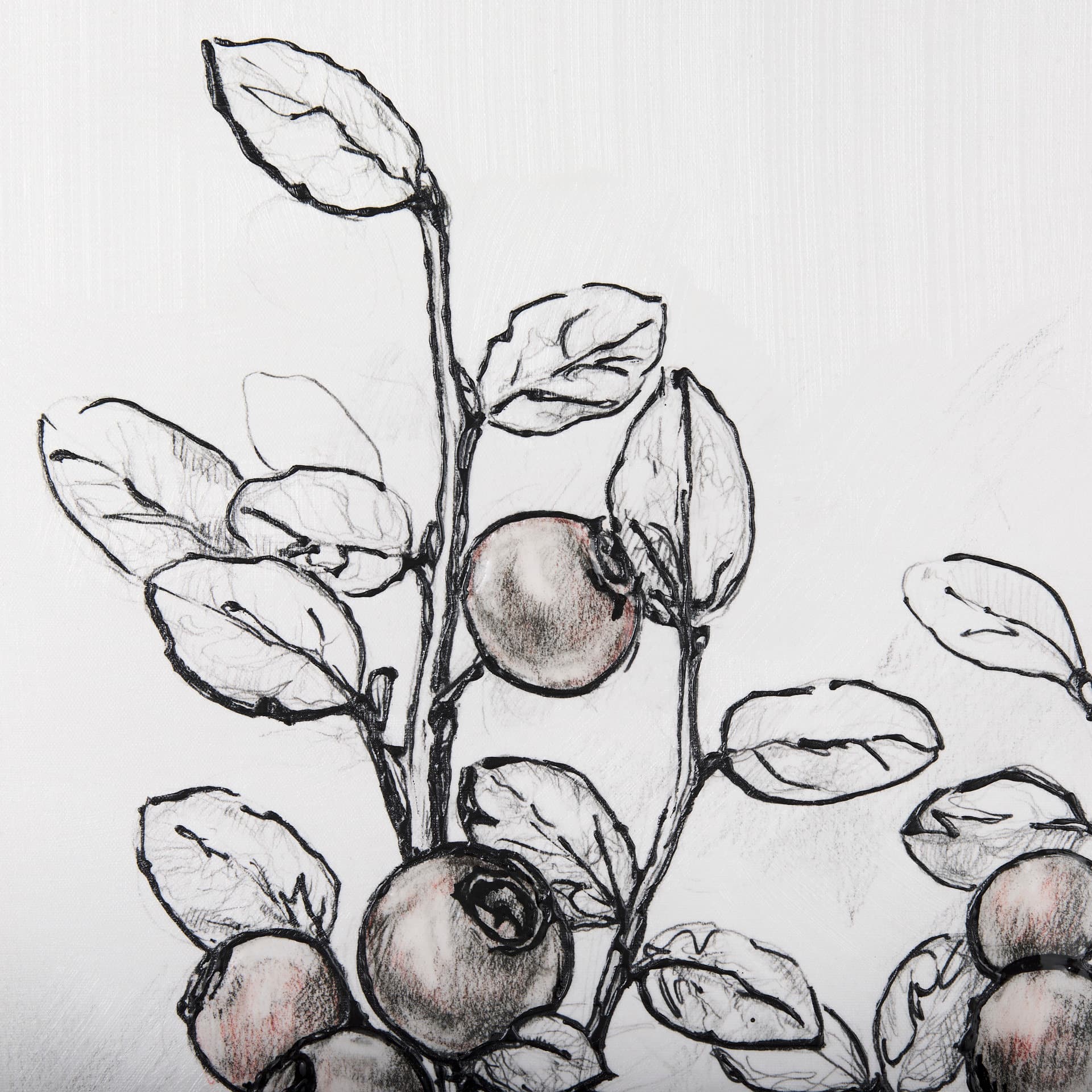 Wildberry Collection Hucklberry by Ariana a Hand Embellished Textured Canvas — product photograph