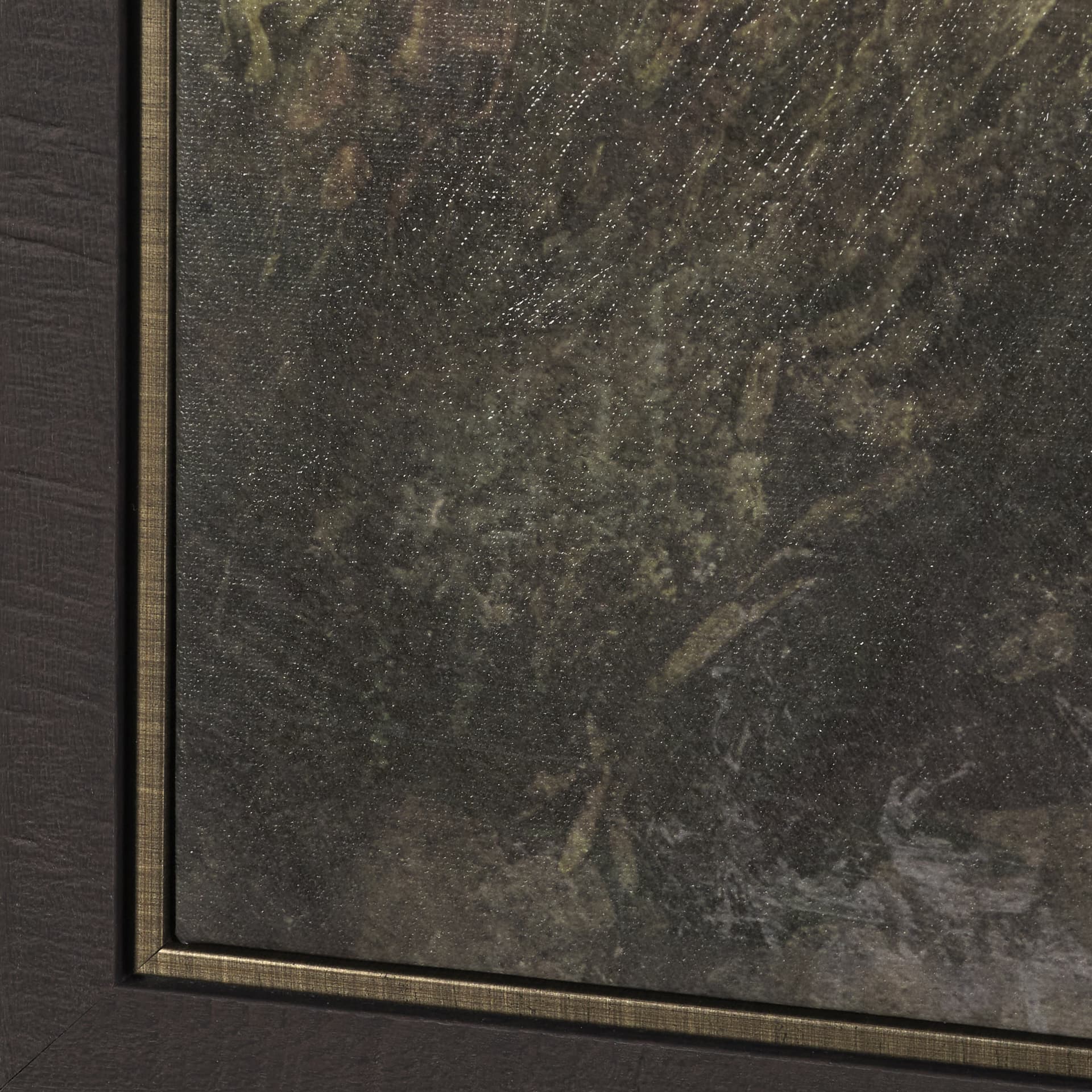 Silent Forest IV by Mercana Studio Hand-Embellished Textured Framed Canvas Artwork — product photograph