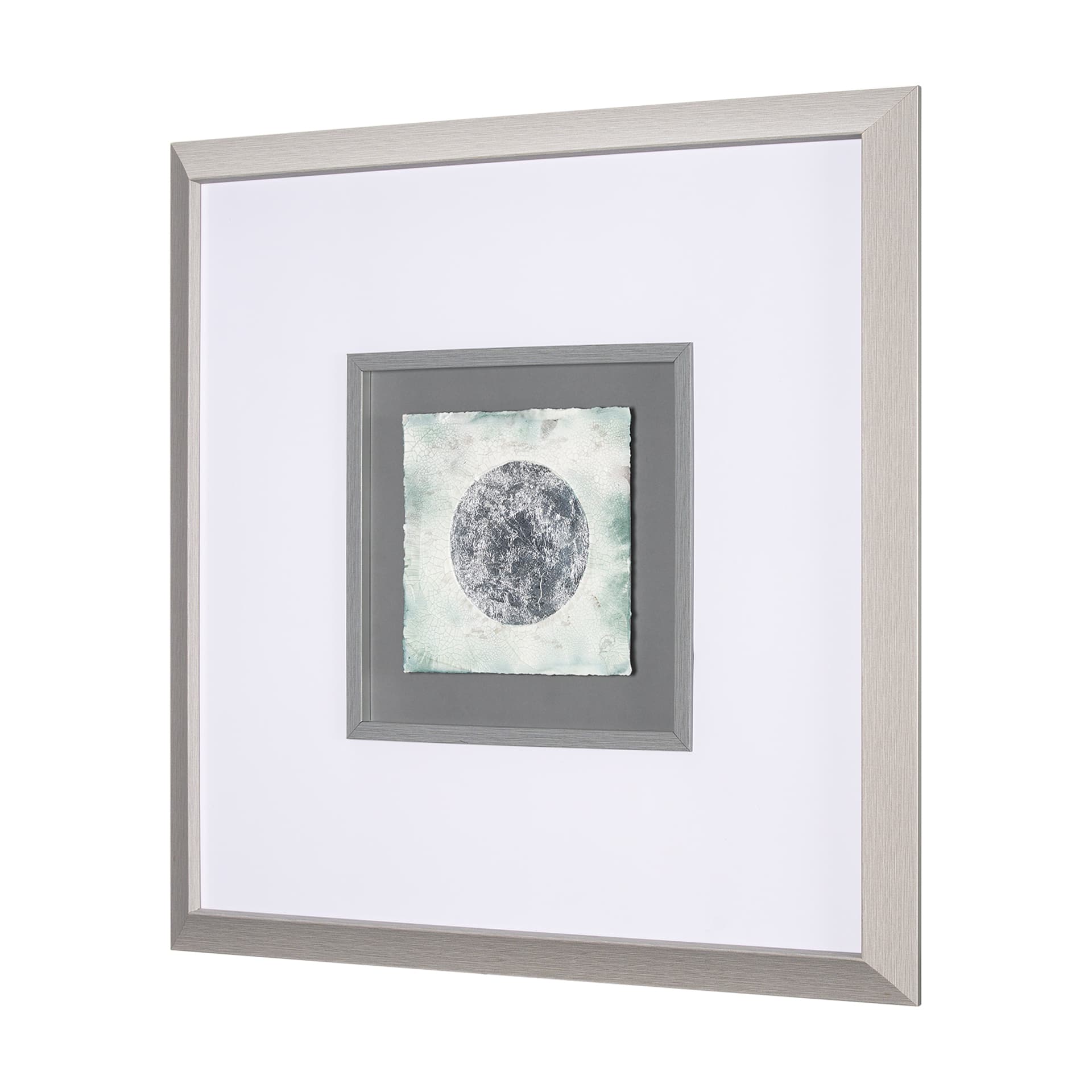 Platinum Moona by Studio M a handmade Original Framed Artwork under Glass — product photograph