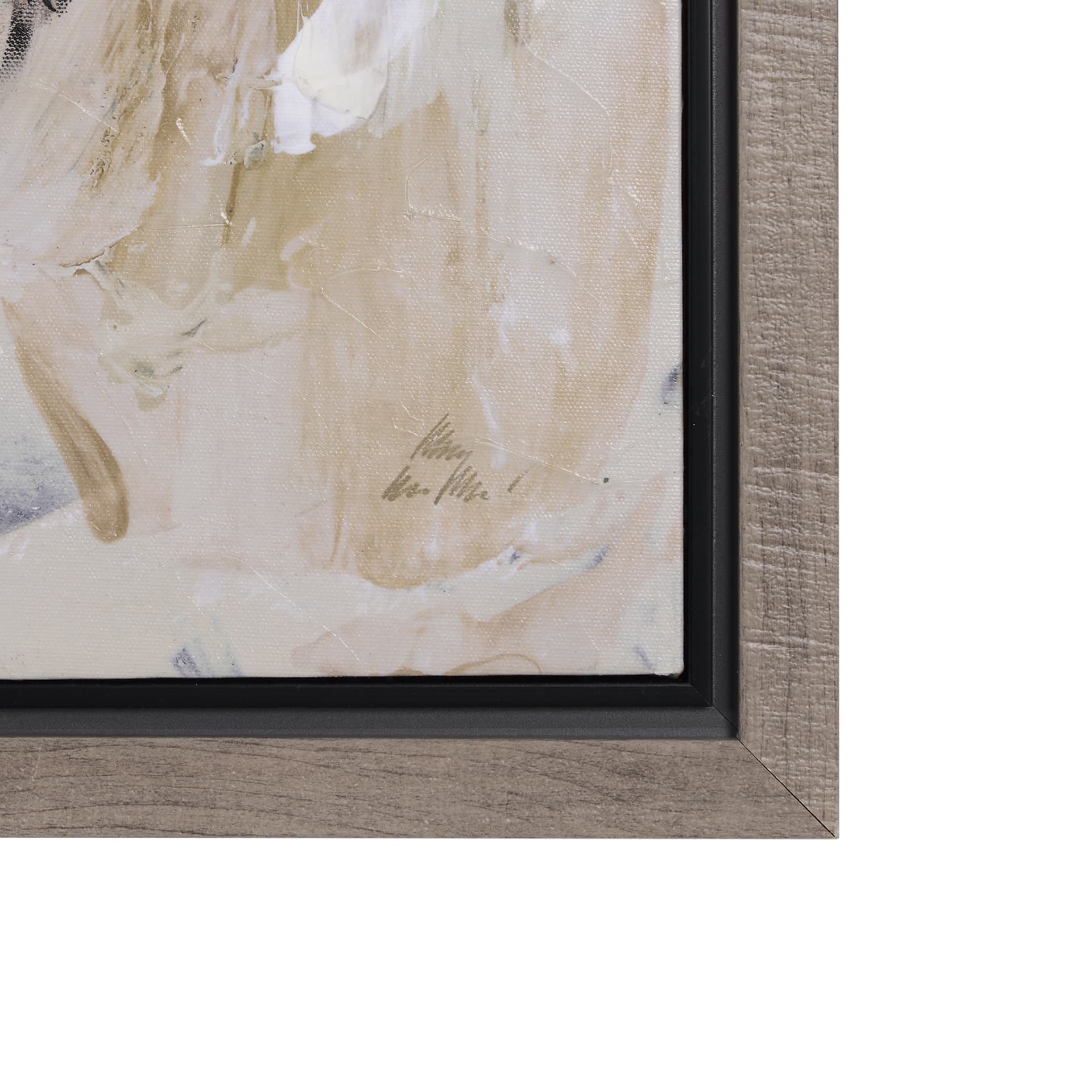 Clay II by Mercana Studio a Hand Embellished Textured Framed Canvas — product photograph