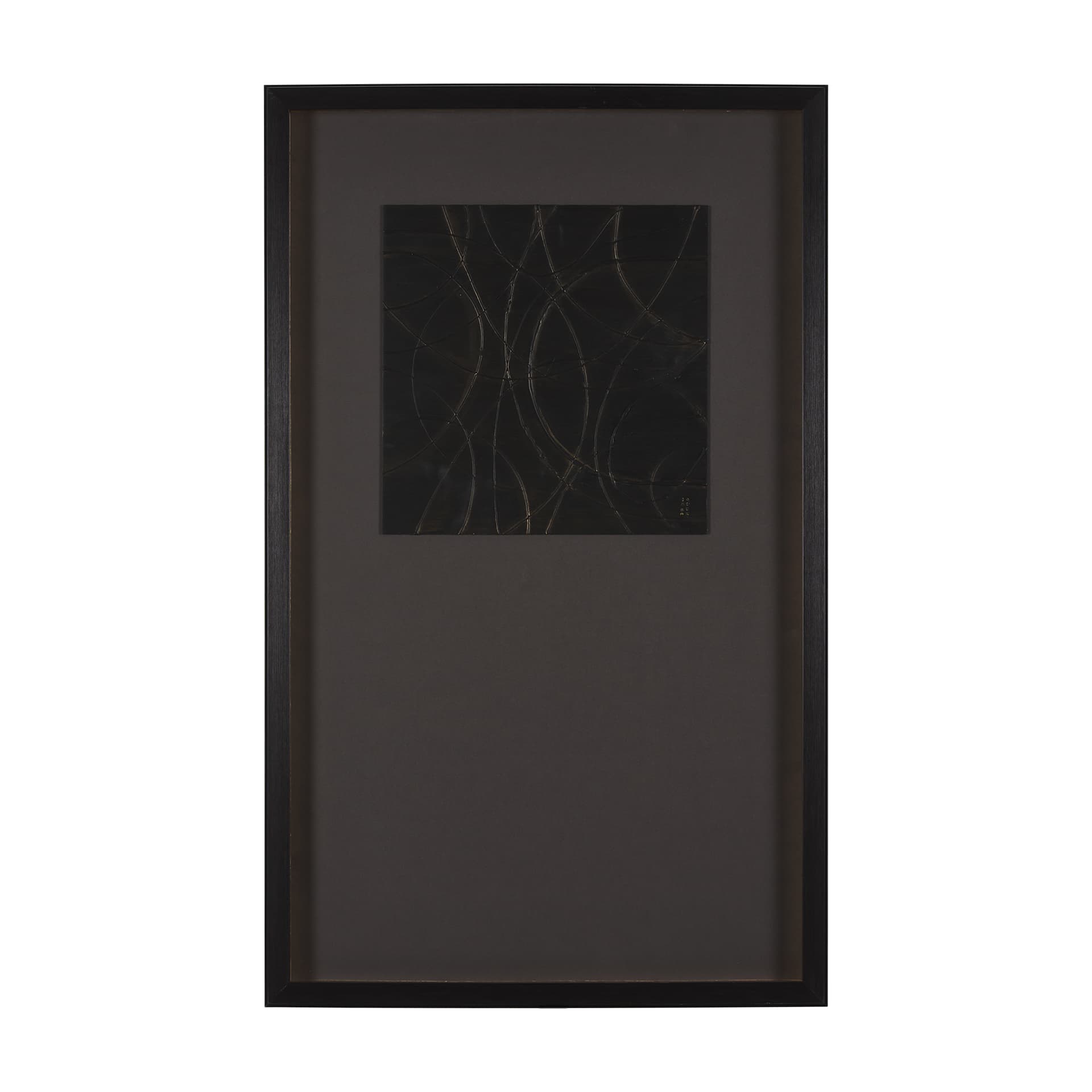 Bronze Meandera by Studio M a handmade Original Framed Artwork under Glass — product photograph