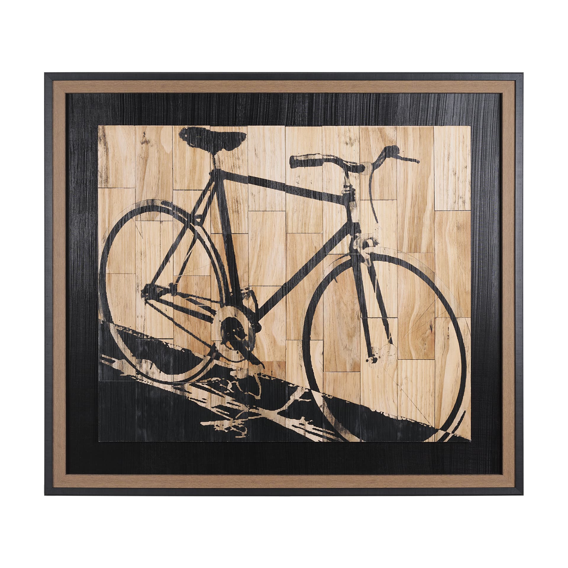 Fixed Gear 2 by Paperplate Inc a Hand Embelished Textured Framed Art Print — product photograph