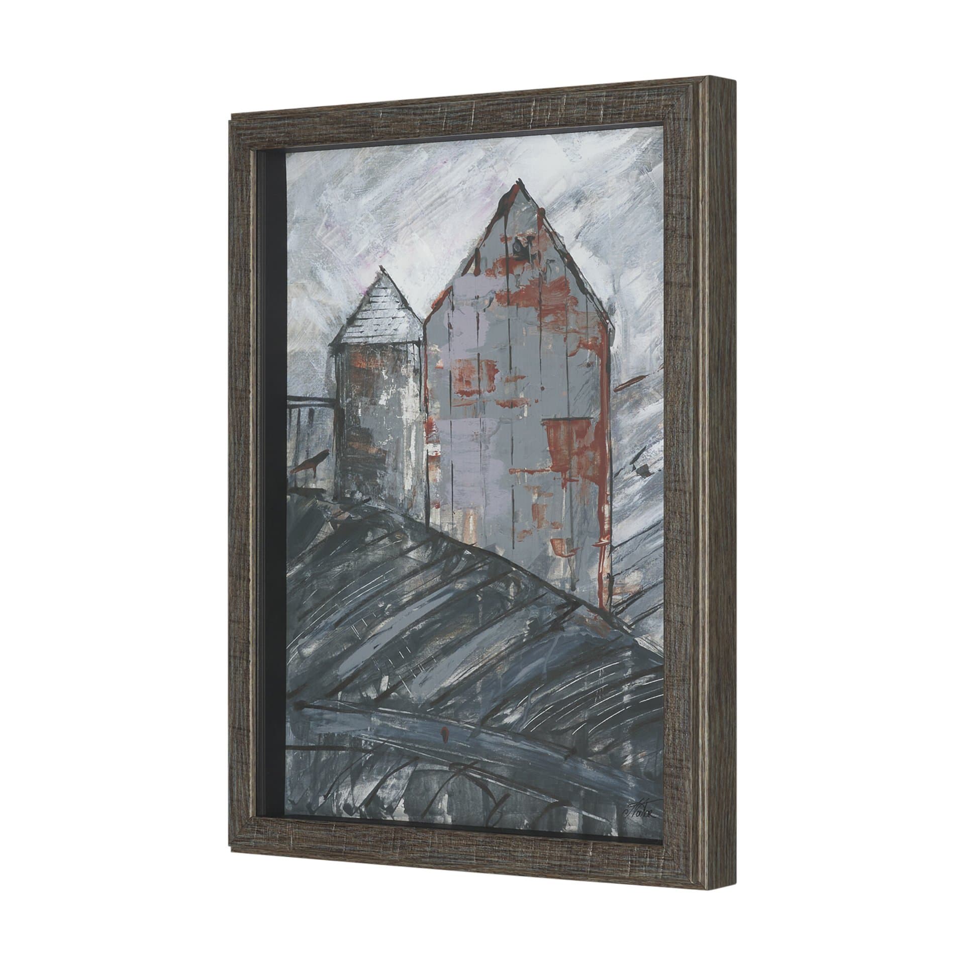 Community 1B by Mercana Studio Framed Artwork Matted under Glass — product photograph