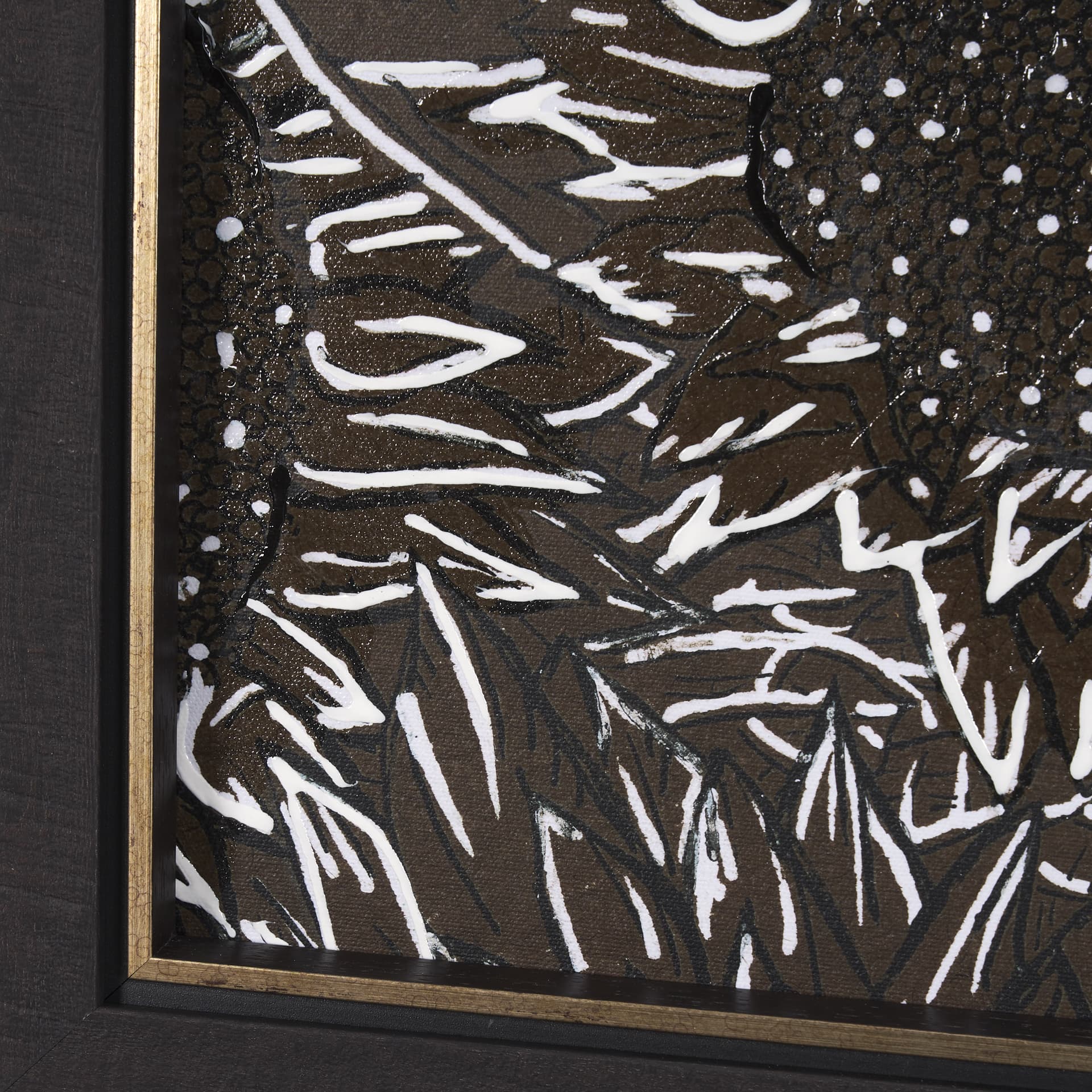 Sunflower Fest VI by Mercana Studio a Hand Embellished Textured Framed Art Print — product photograph