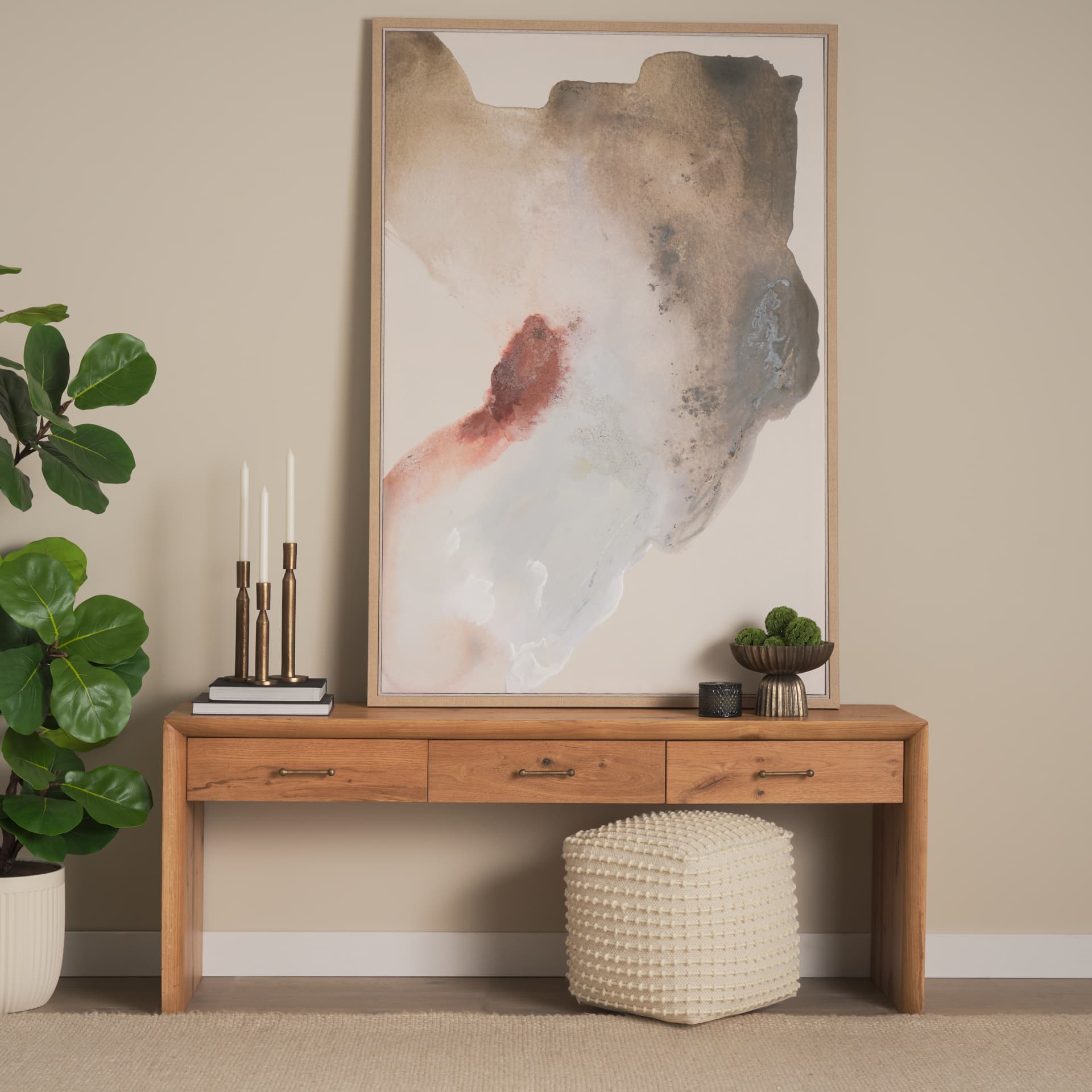 Inclination I by Ira Havuka Hand-Embellished Textured Framed Canvas Artwork — product photograph