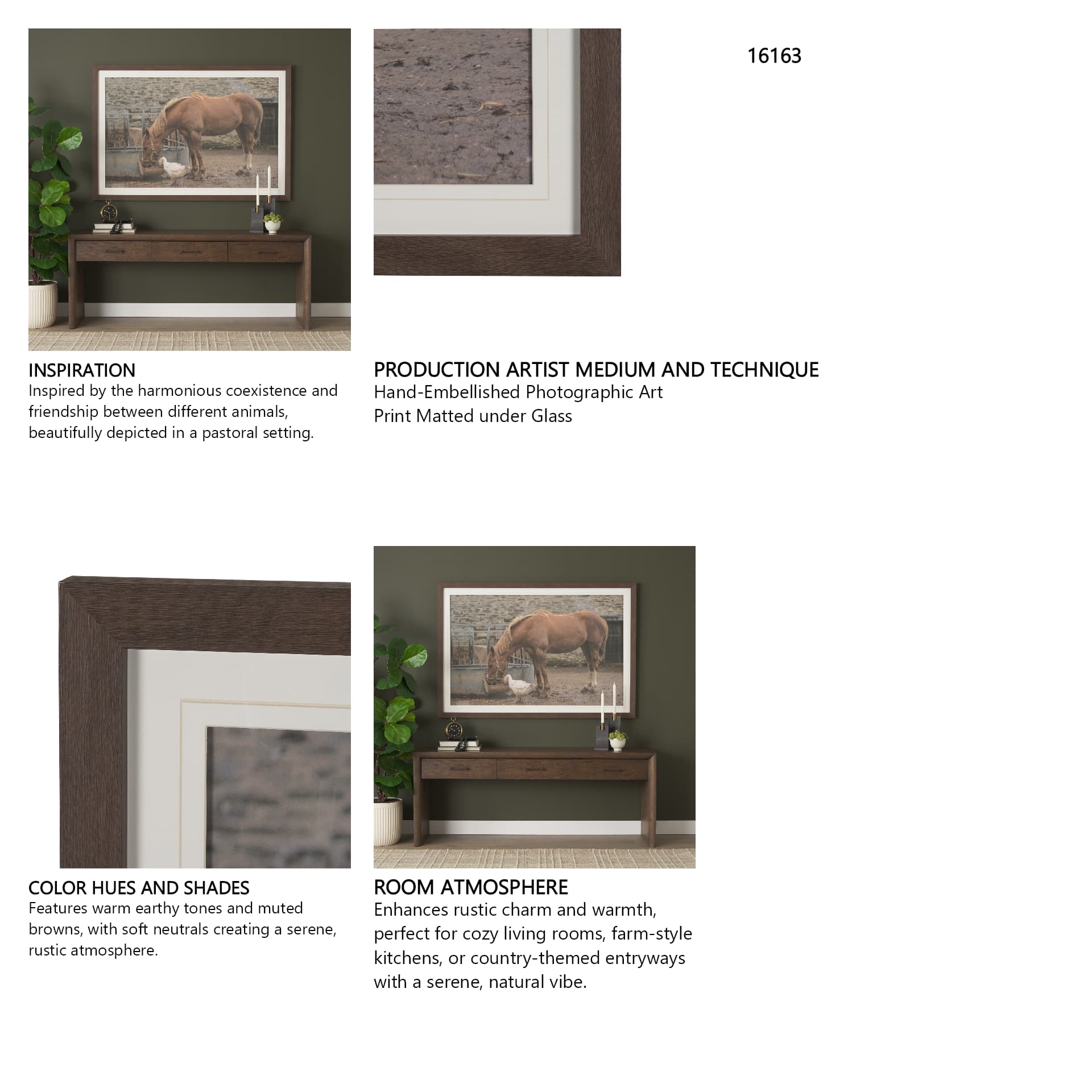 Sharing Lunch by Gert van den Bosch FramedPhoto Print Matted under Glass — product photograph
