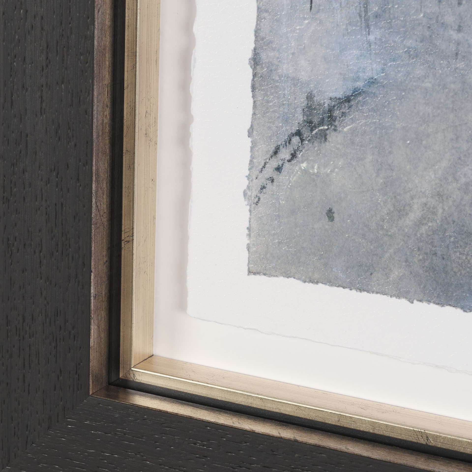 Brook and Willows II by Mercana Studio Hand Embelished Textured Framed Artwork Matted under Glass — product photograph
