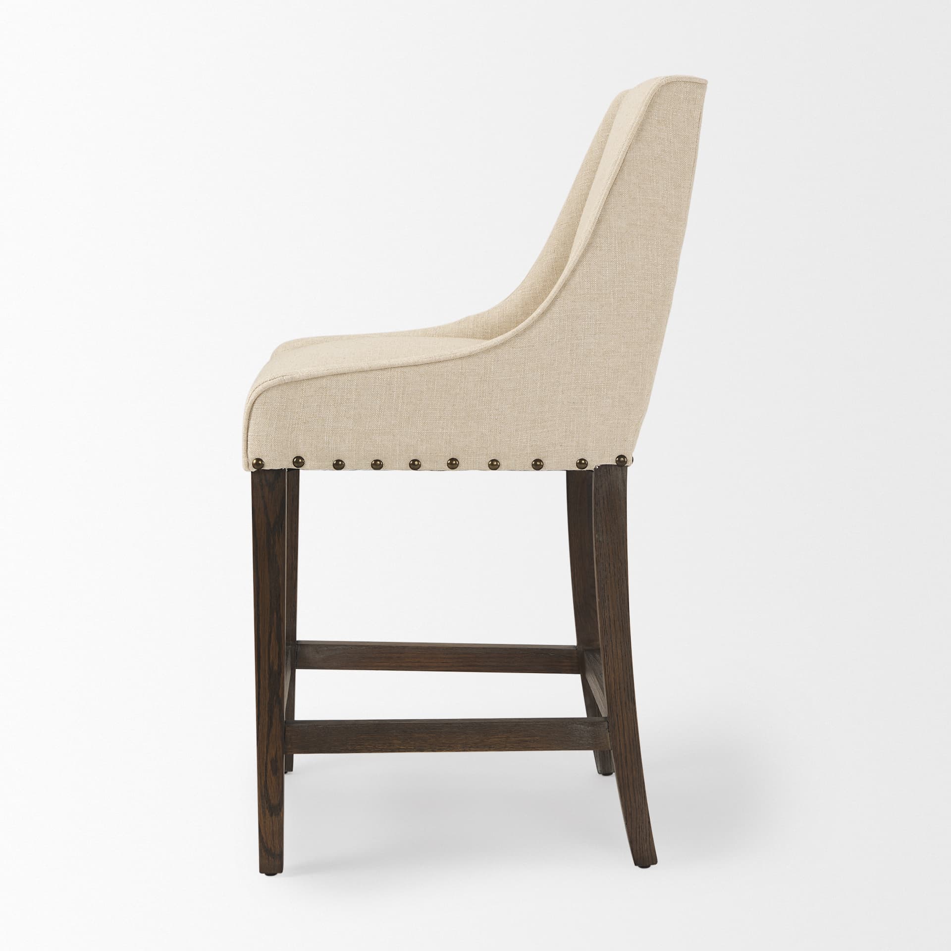 Kensington Backless 43in Seat Counter Stool | Medium Brown Wood — product photograph