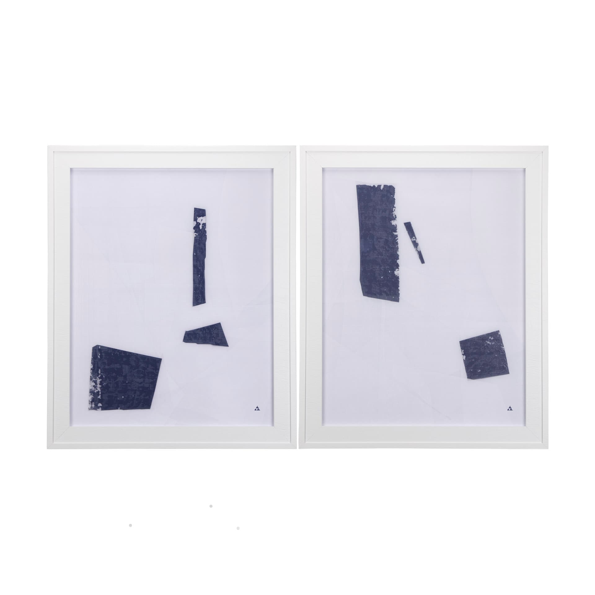 The Shapes I by Mercana Studio a Hand Embellished Textured Framed Art Print — product photograph