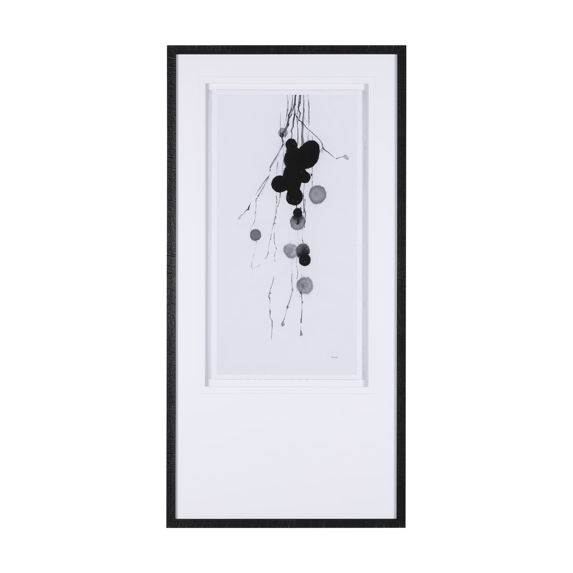 Winterberries II by Mercana Studio a Hand Embellished Textured Framed Art Print Matted under Glass — product photograph
