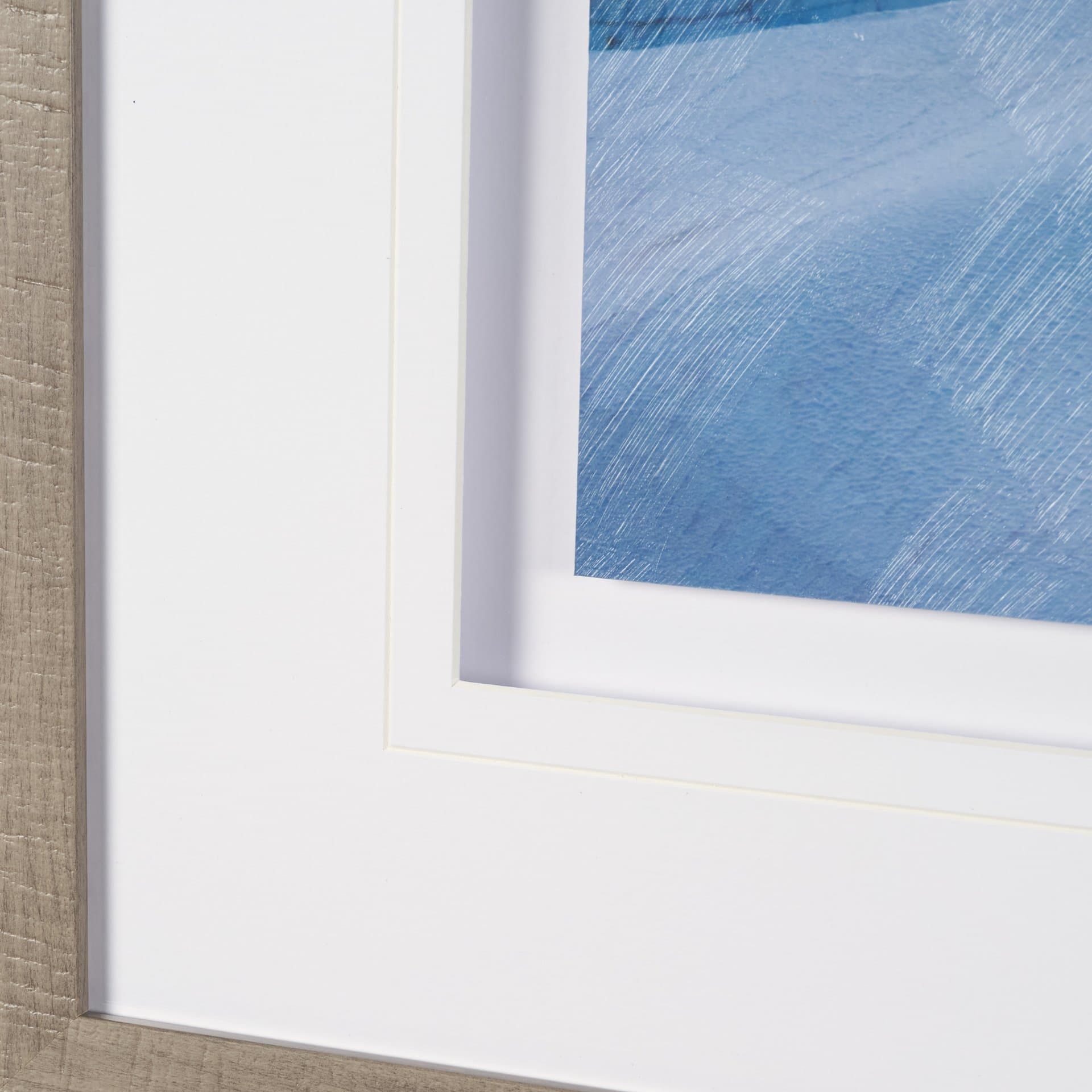 Skagway, Alaska Mountains by Richard Silver Textured Framed Art Print Matted under Glass — product photograph