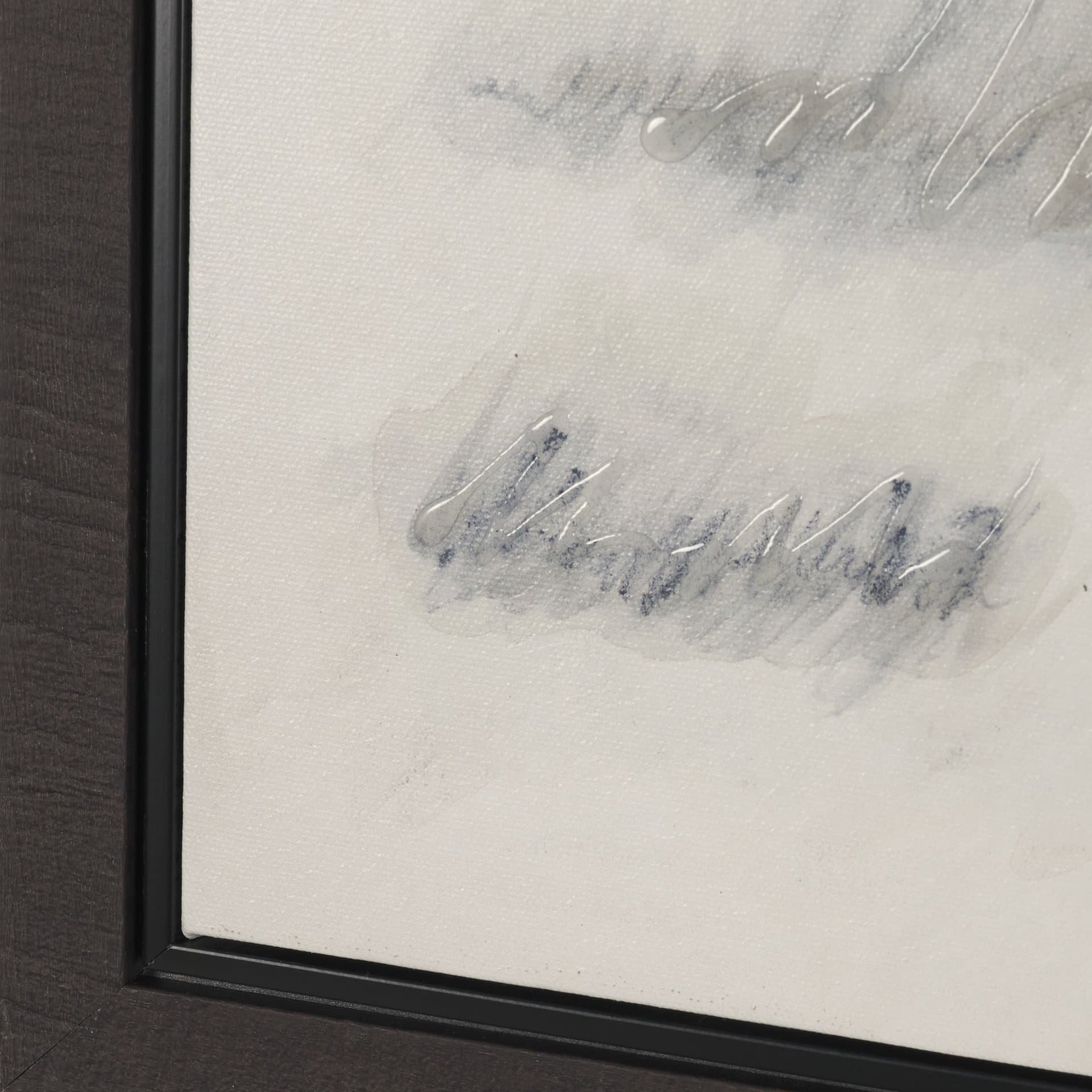 Message II by Mercana Studio Hand-Embellished Textured Framed Canvas Artwork — product photograph