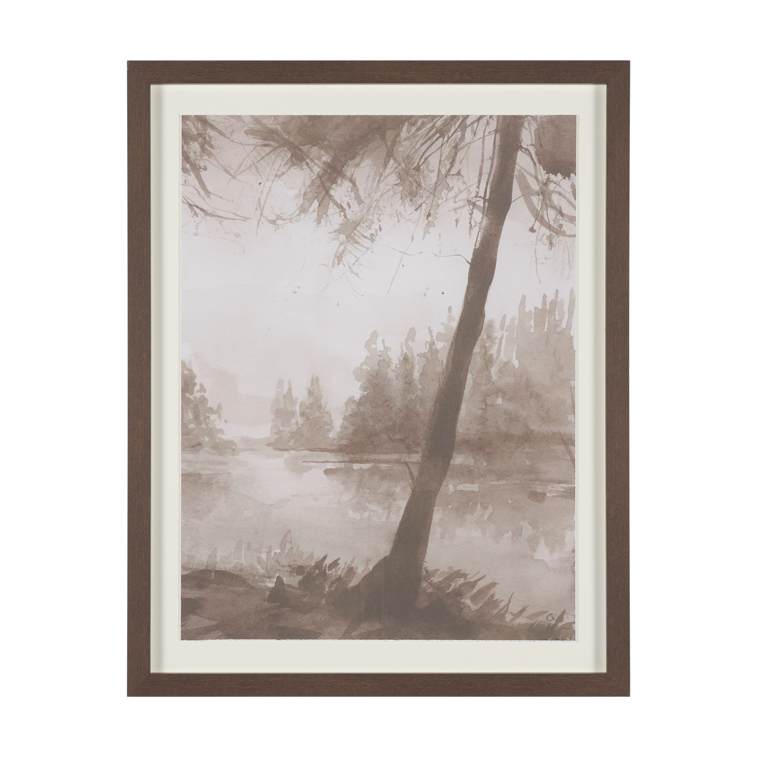 Timber Light II by Mercana Studio Framed Artwork Matted under Glass — product photograph
