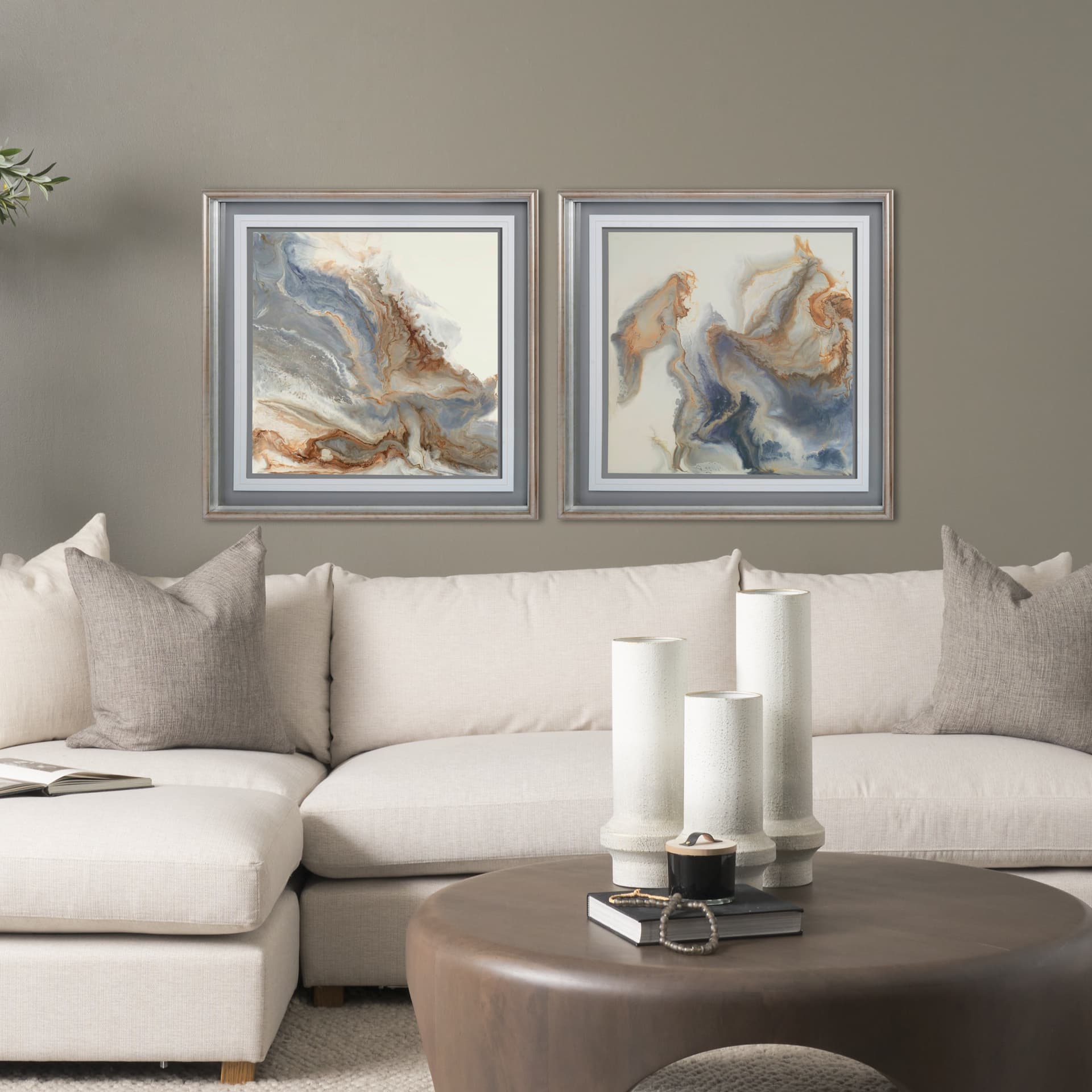 FORTHCOMING by Corrie Lavelle a Framed Art Print Matted under Glass — in a styled room