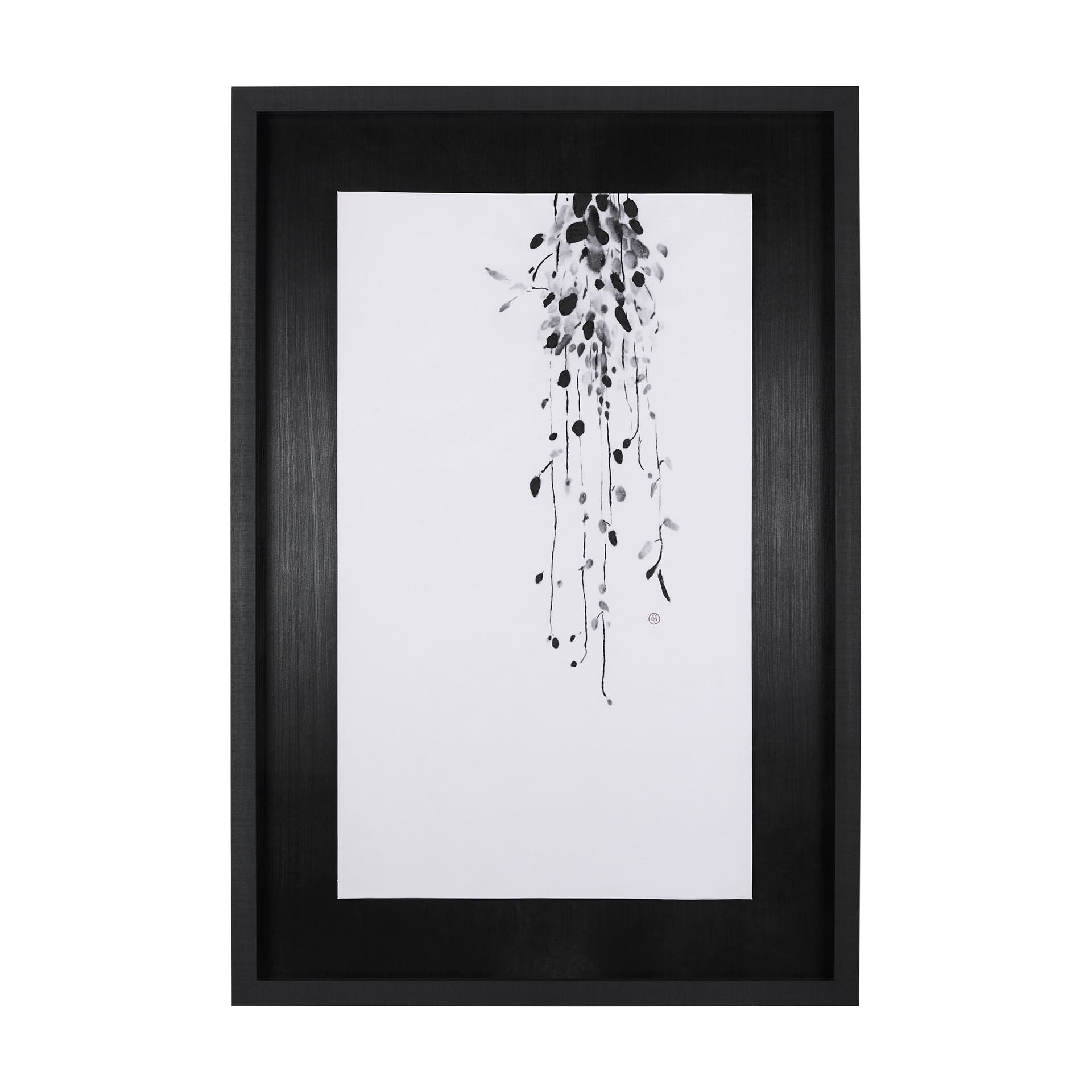 Hanging Vines by Mercana Studio a Hand Embellished Textured Framed Art Print — product photograph