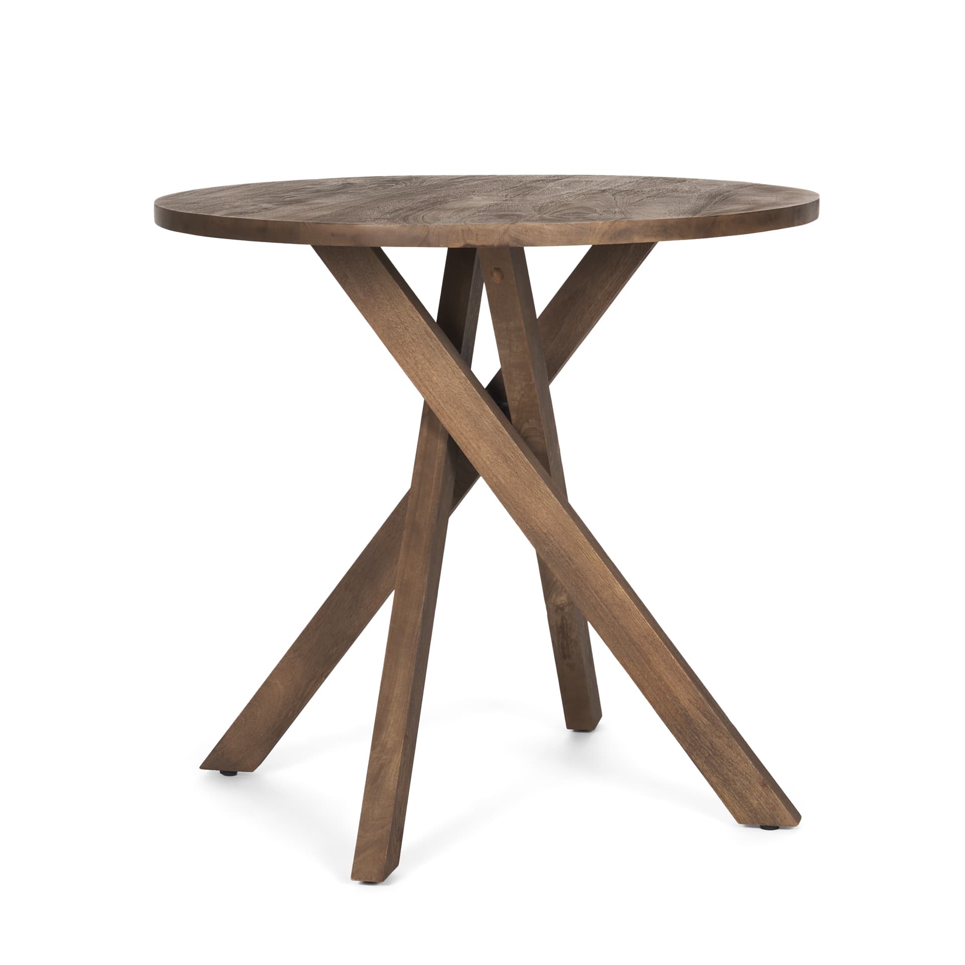 Solana Medium Brown Wood Foyer Table — product photograph