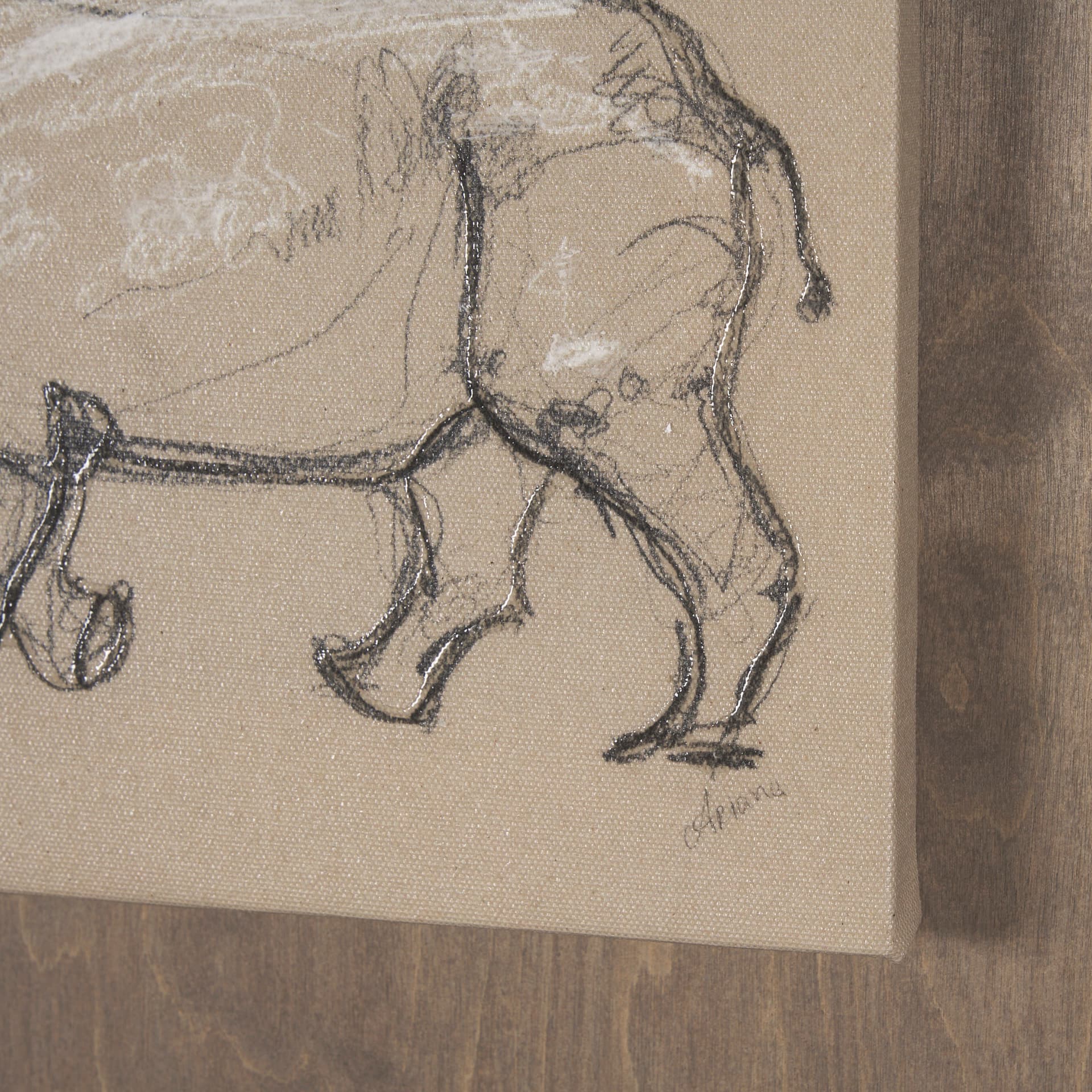 African Animal Study IV by Mercana Studio a Hand Embellished Framed Art Print — product photograph