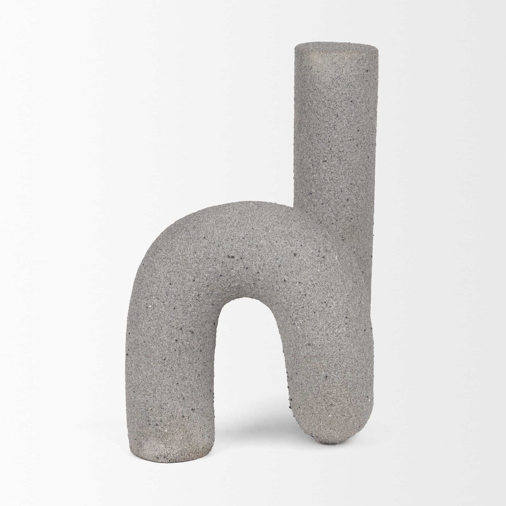 Kailyn Resin Textured Concrete Gray Decorative Object — product photograph